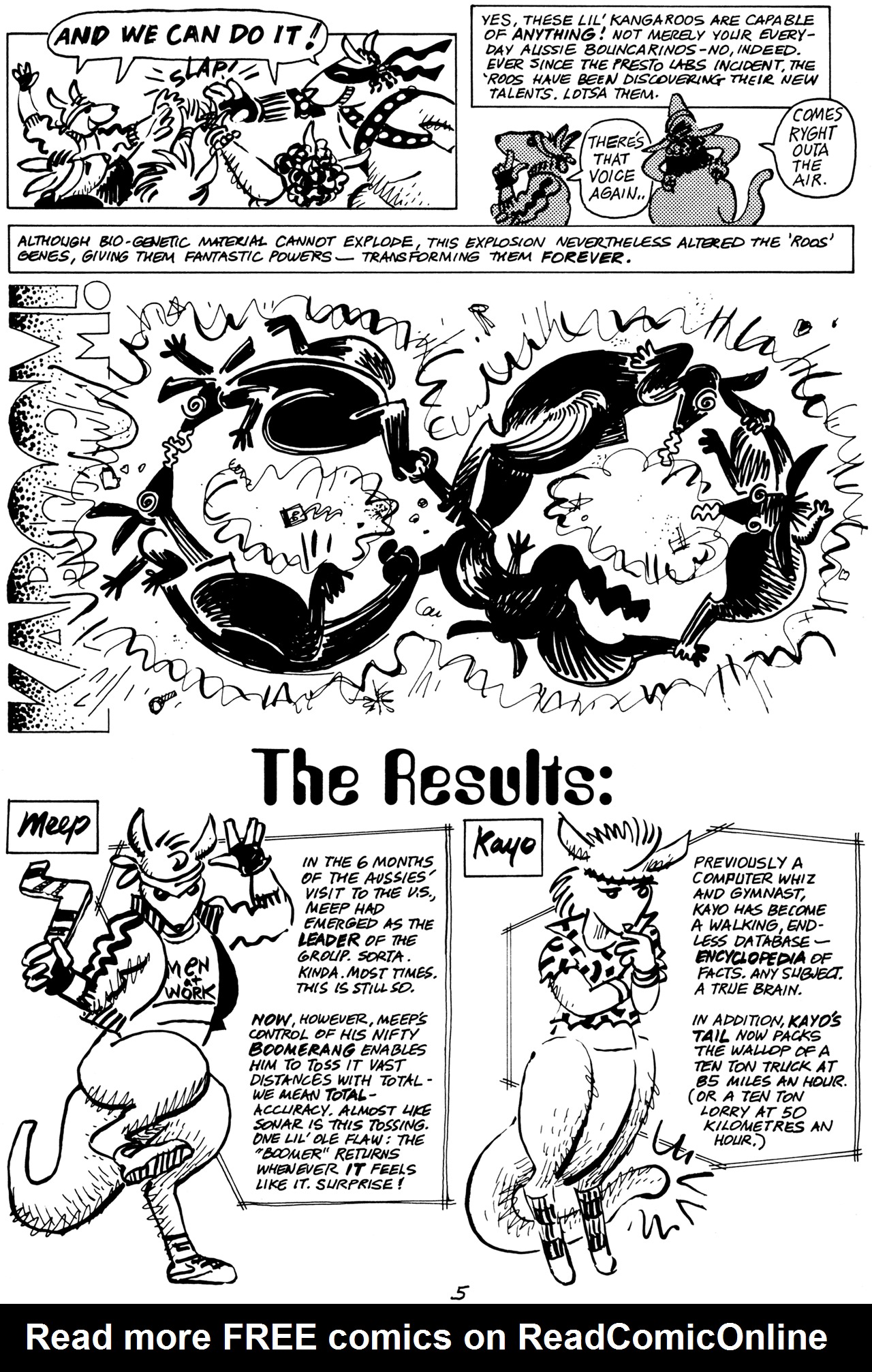 Read online Pre-Teen Dirty-Gene Kung-Fu Kangaroos comic -  Issue #1 - 7