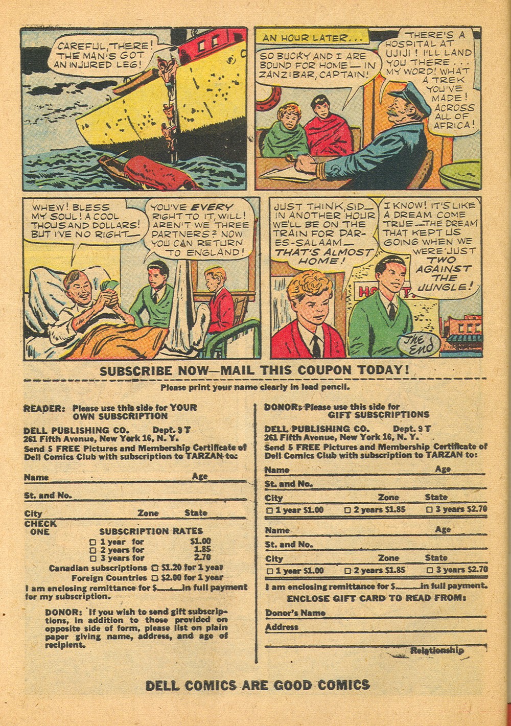 Read online Tarzan (1948) comic -  Issue #24 - 50