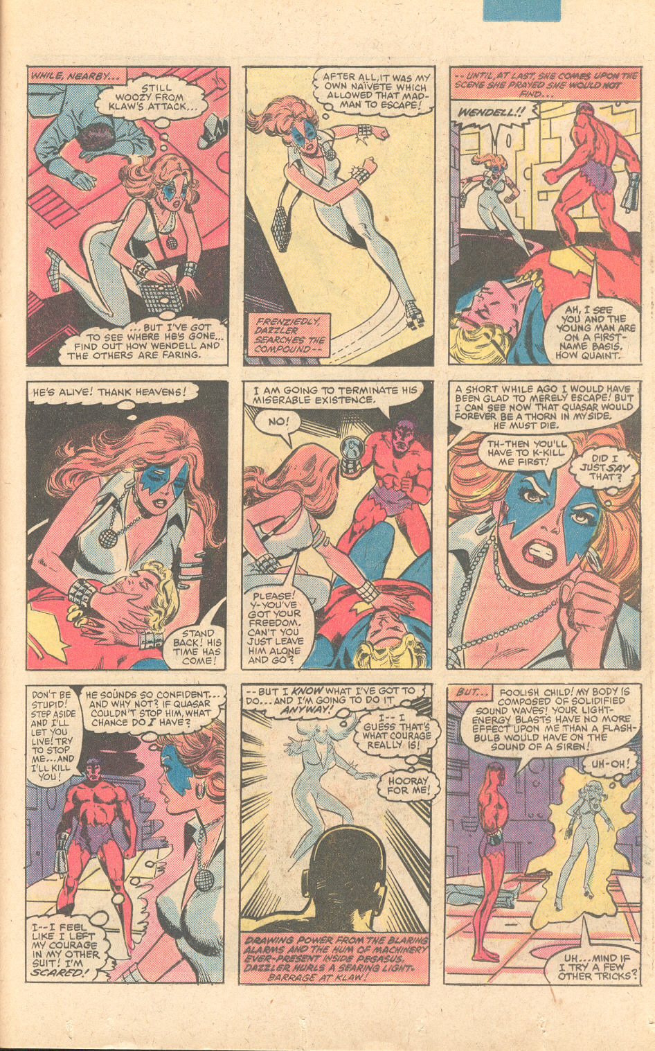 Read online Dazzler (1981) comic -  Issue #9 - 17