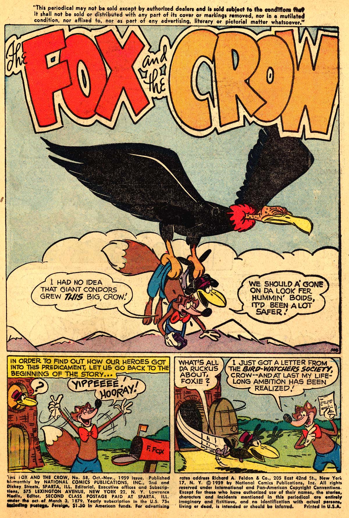 Read online The Fox and the Crow comic -  Issue #58 - 3