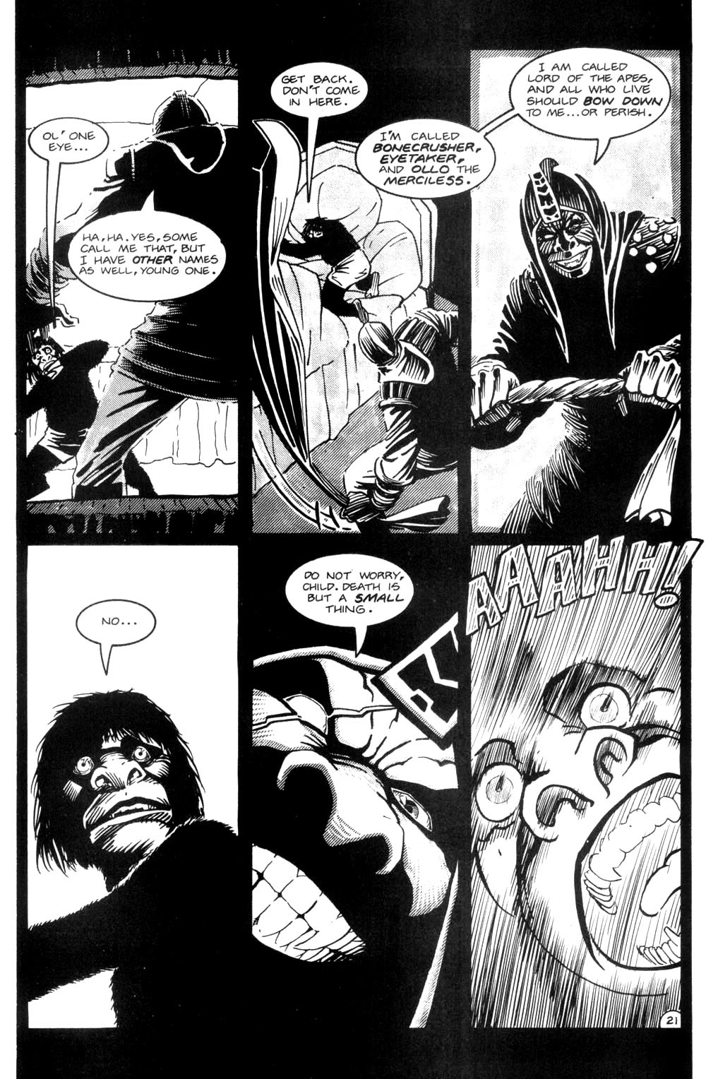 Read online Planet of the Apes (1990) comic -  Issue #18 - 23