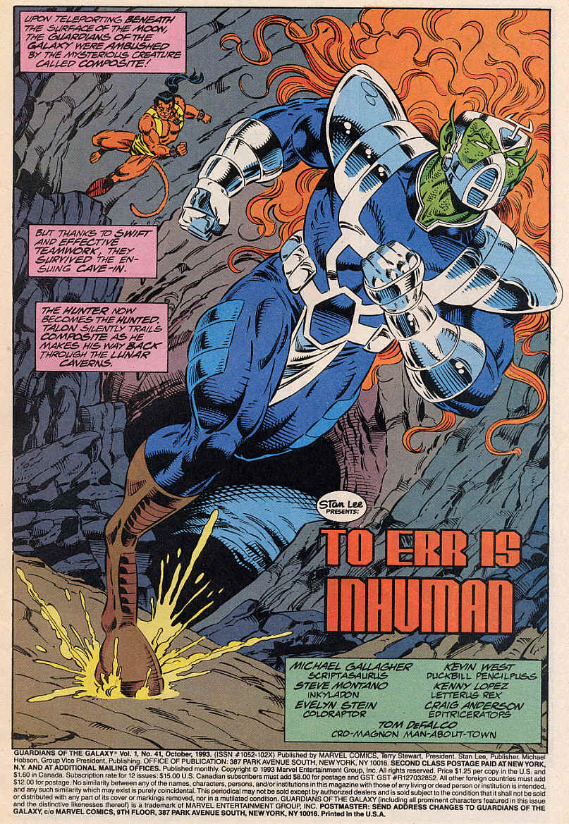 Guardians of the Galaxy (1990) issue 41 - Page 2