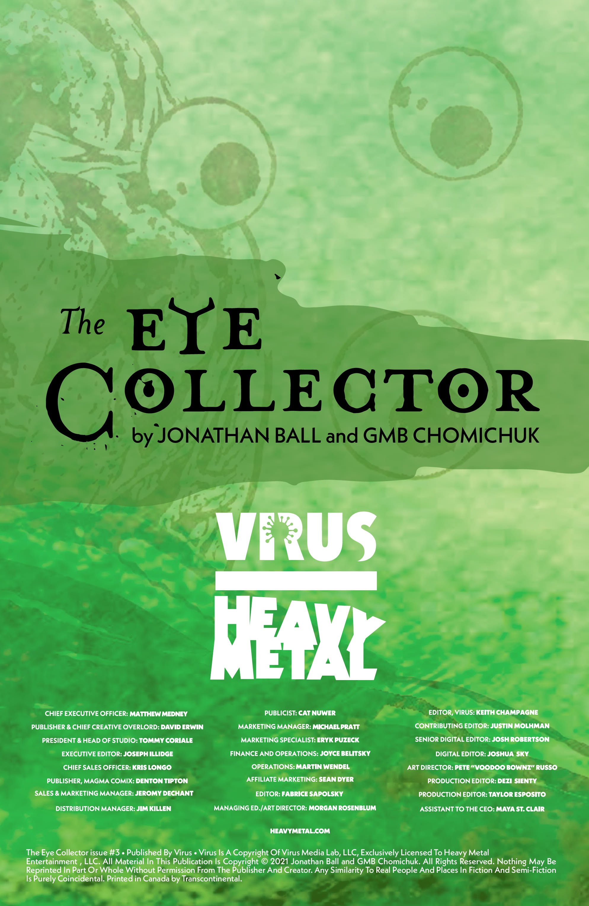 Read online The Eye Collector comic -  Issue #3 - 2