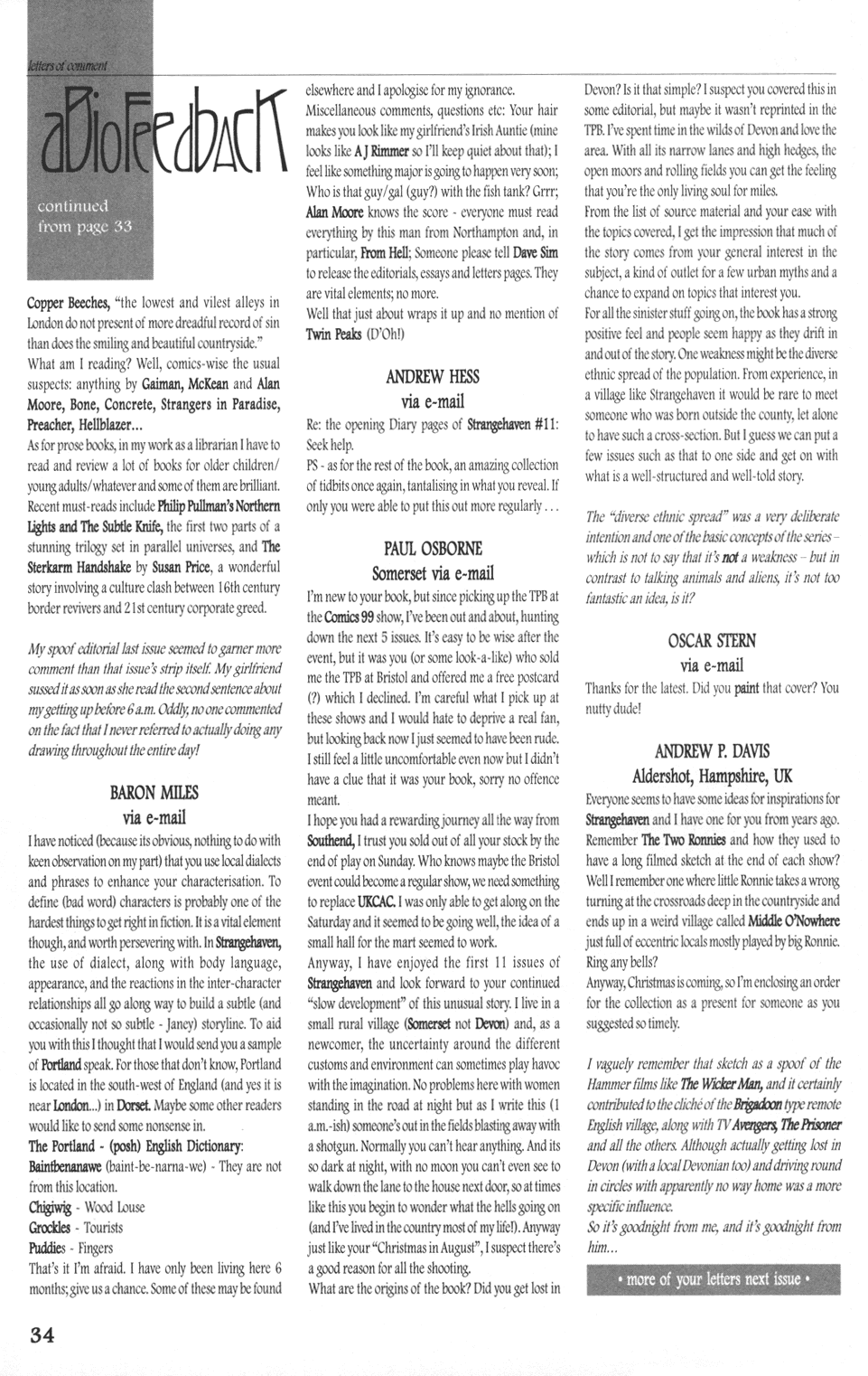 Read online Strangehaven comic -  Issue #12 - 34