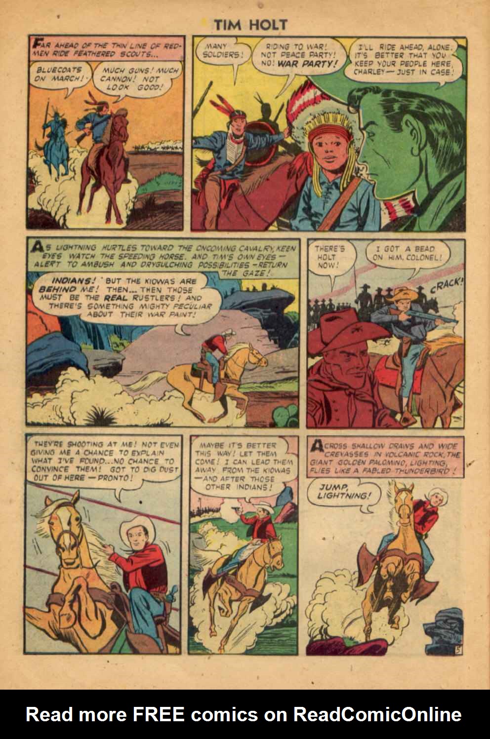 Read online Tim Holt comic -  Issue #16 - 16