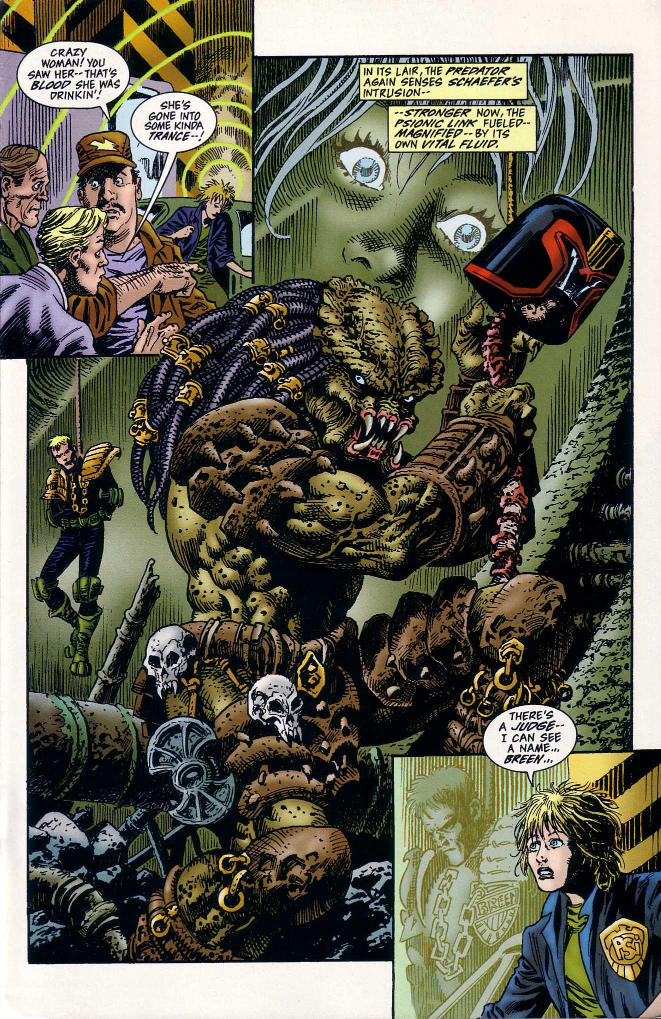 Read online Predator Versus Judge Dredd comic -  Issue #3 - 3