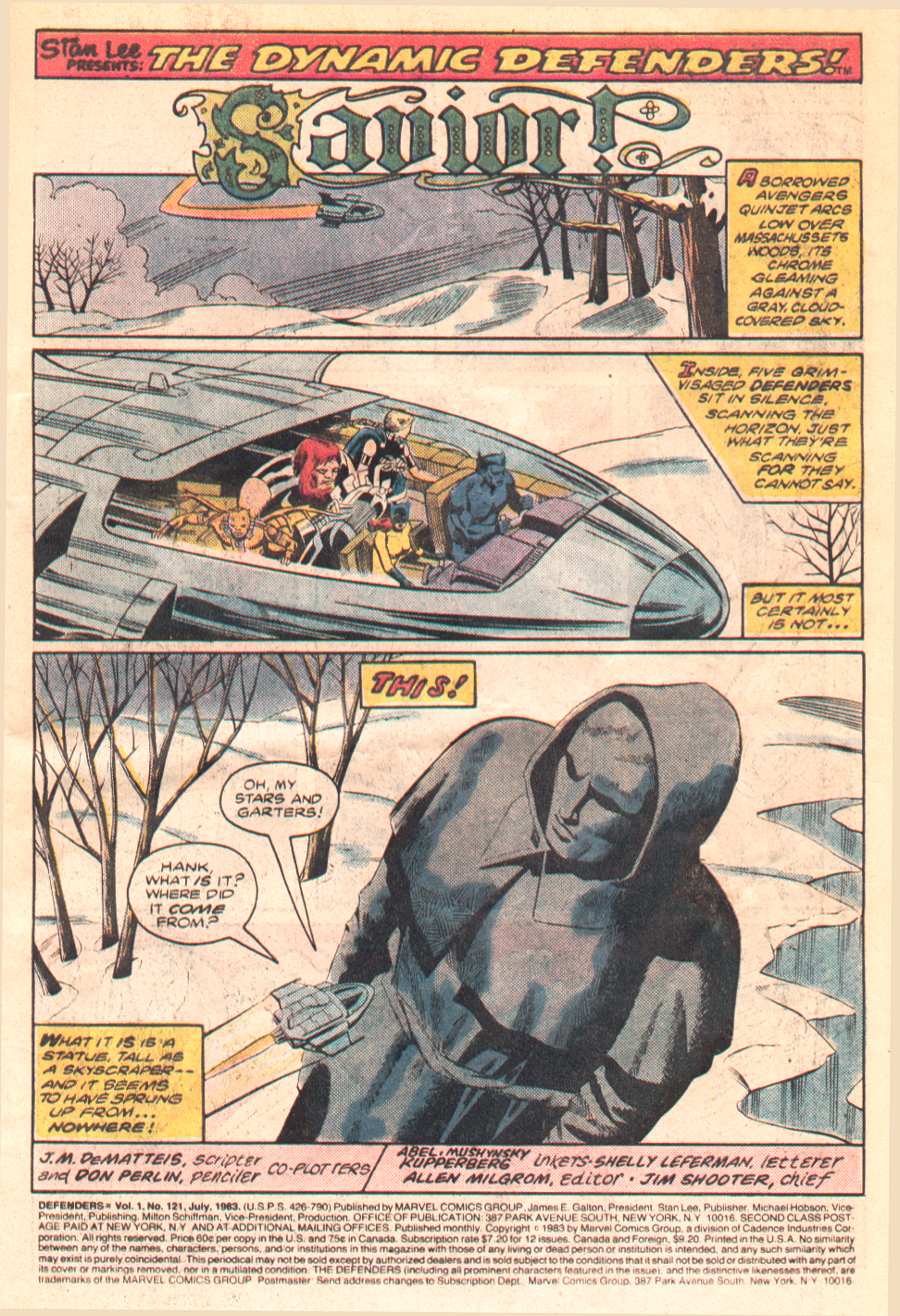 Read online The Defenders (1972) comic -  Issue #121 - 2