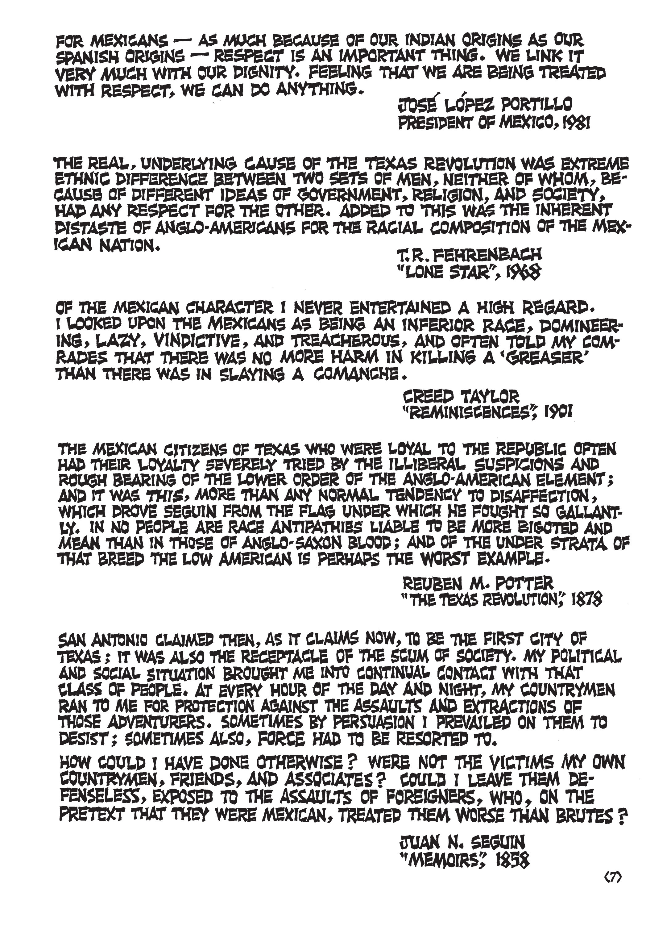 Read online Jack Jackson's American History: Los Tejanos and Lost Cause comic -  Issue # TPB (Part 1) - 11