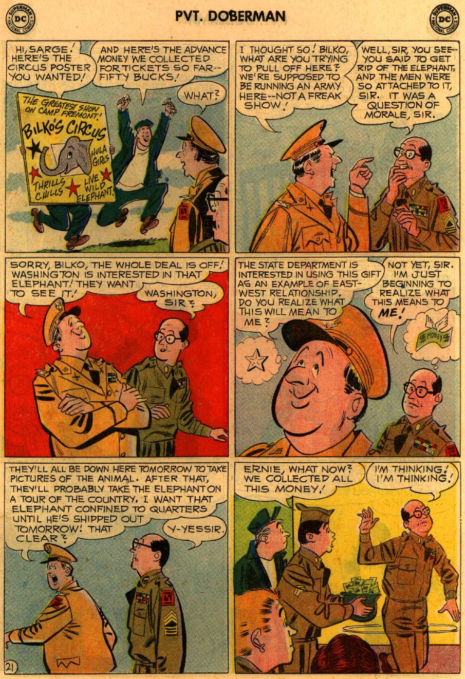 Read online Sgt. Bilko's Pvt. Doberman comic -  Issue #9 - 27
