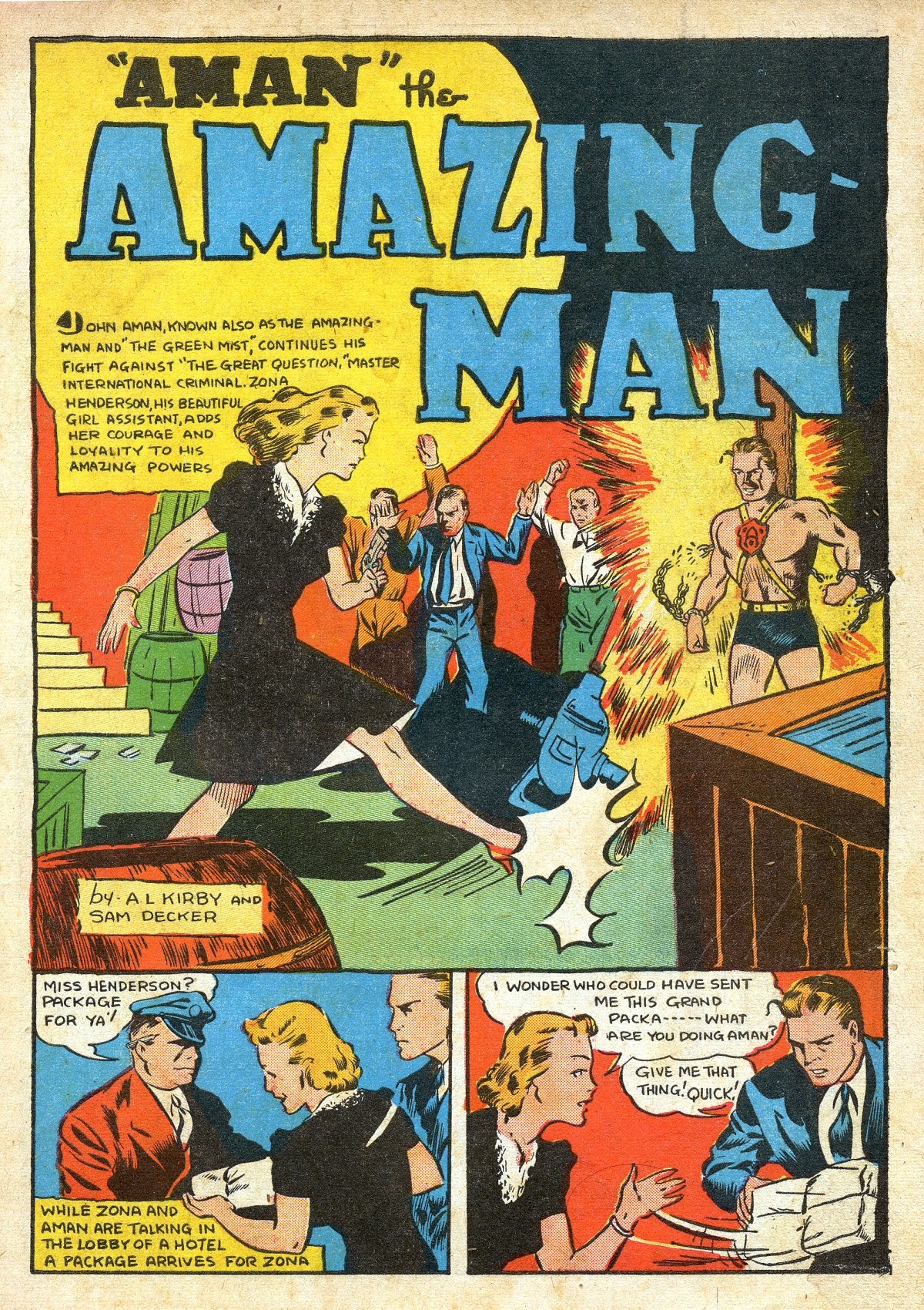 Read online Amazing Man Comics comic -  Issue #16 - 3