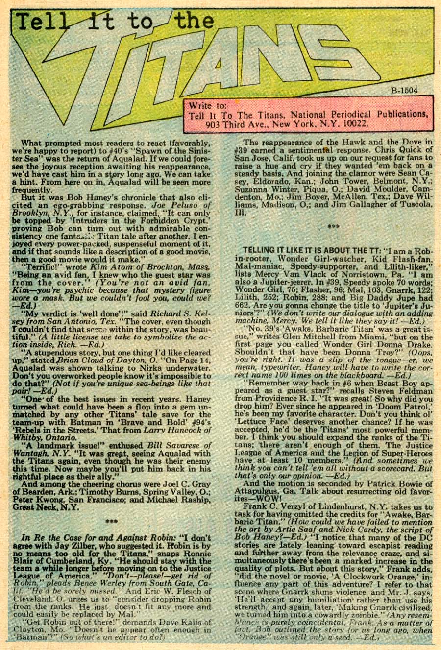 Read online Teen Titans (1966) comic -  Issue #42 - 26