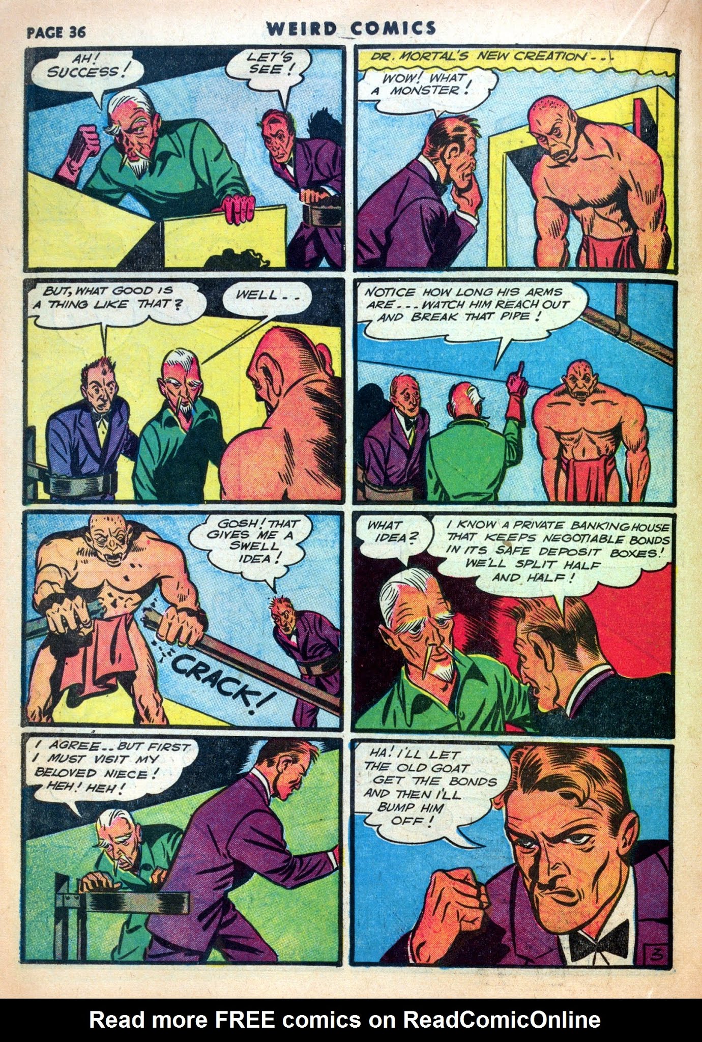 Read online Weird Comics comic -  Issue #16 - 37