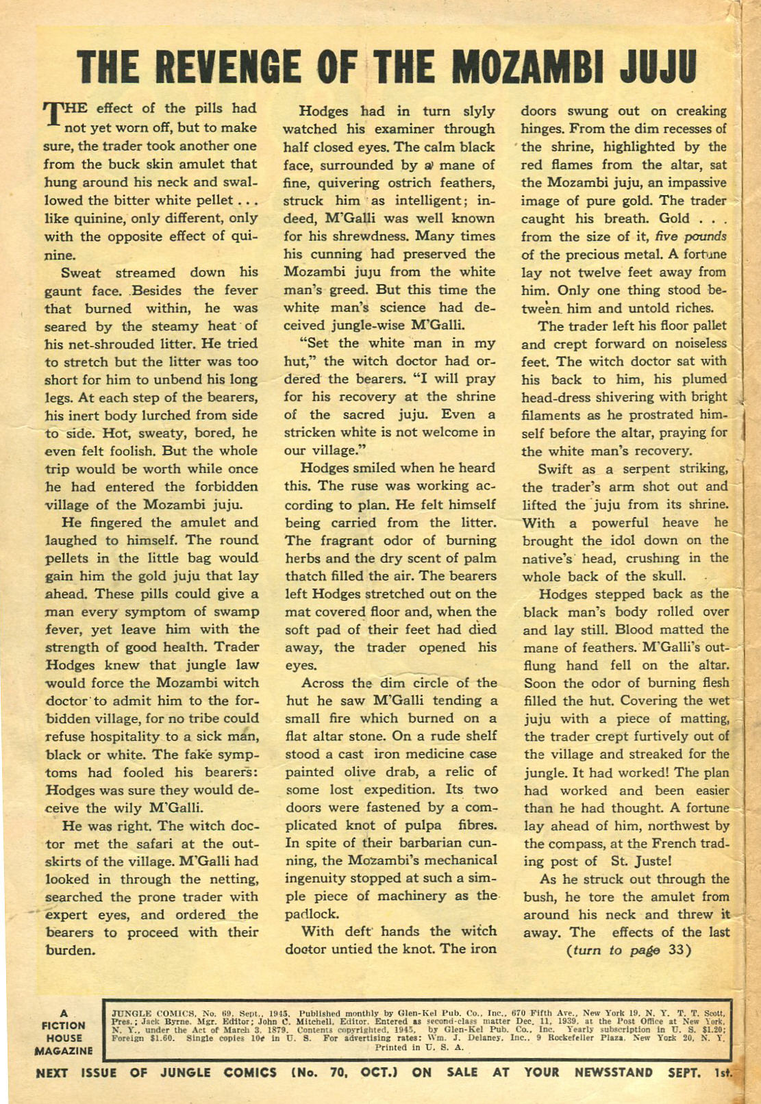 Read online Jungle Comics comic -  Issue #69 - 2