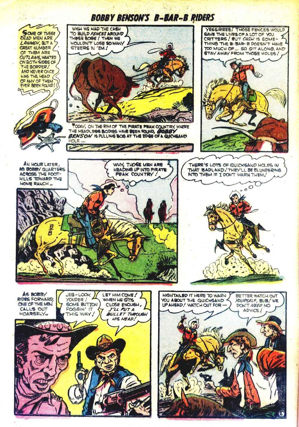 Read online Bobby Benson's B-Bar-B Riders comic -  Issue #14 - 4