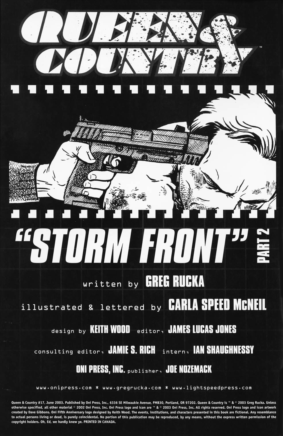 Read online Queen & Country comic -  Issue #17 - 2