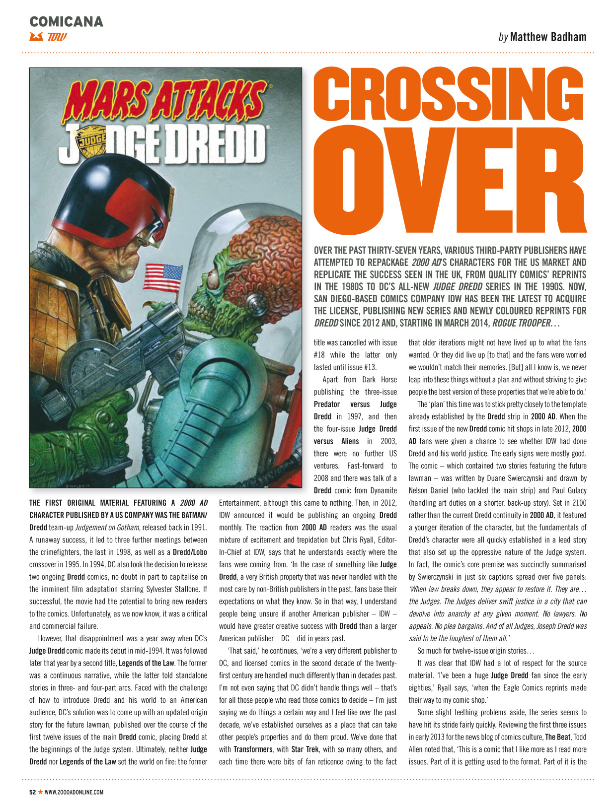 Read online Judge Dredd Megazine (Vol. 5) comic -  Issue #346 - 51