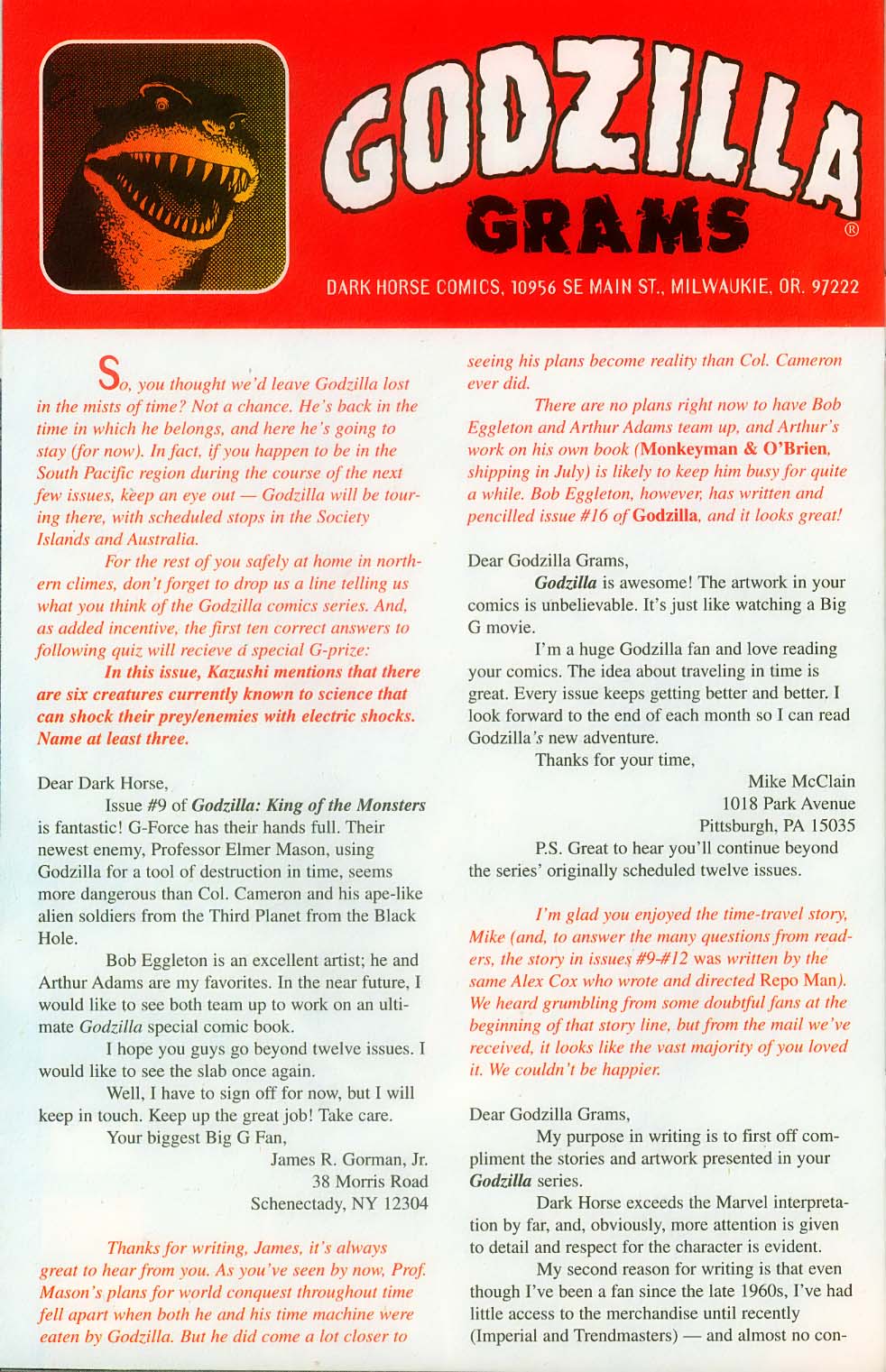 Read online Godzilla (1995) comic -  Issue #13 - 33