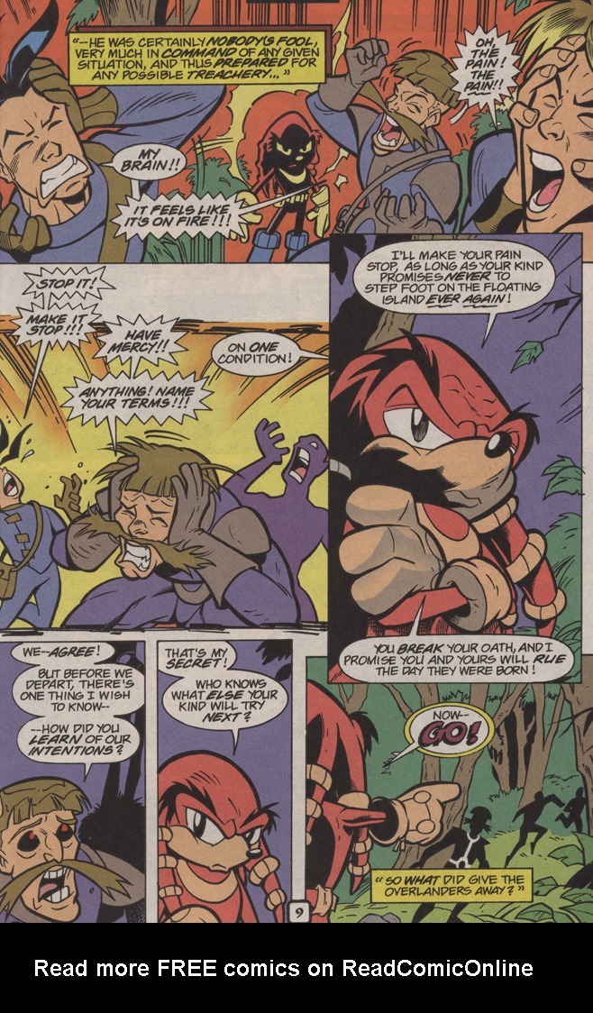 Read online Knuckles the Echidna comic -  Issue #25 - 13