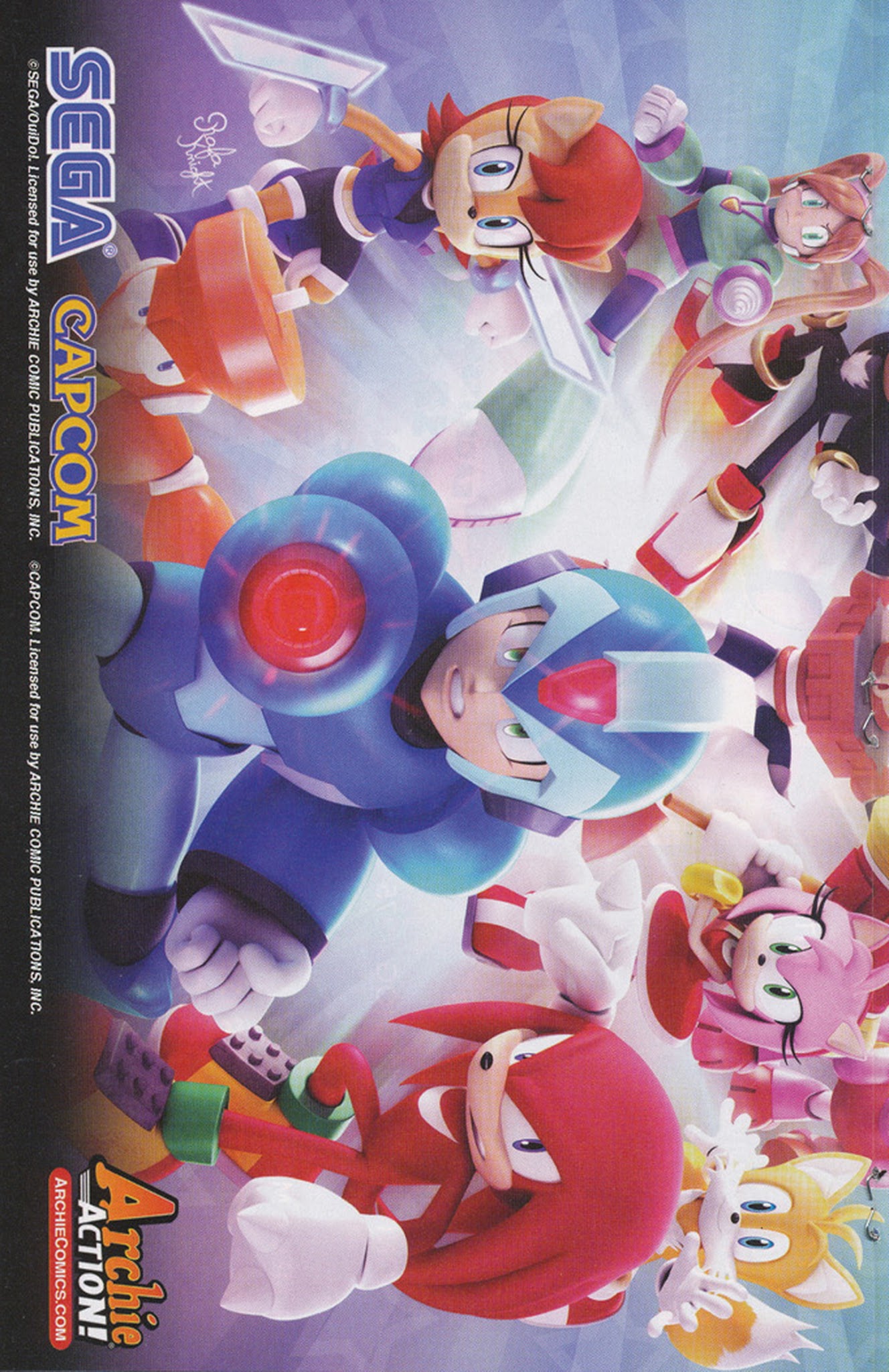 Read online Free Comic Book Day 2015 comic -  Issue # Sonic the Hedgehog - Mega Man Worlds Unite Prelude - 22