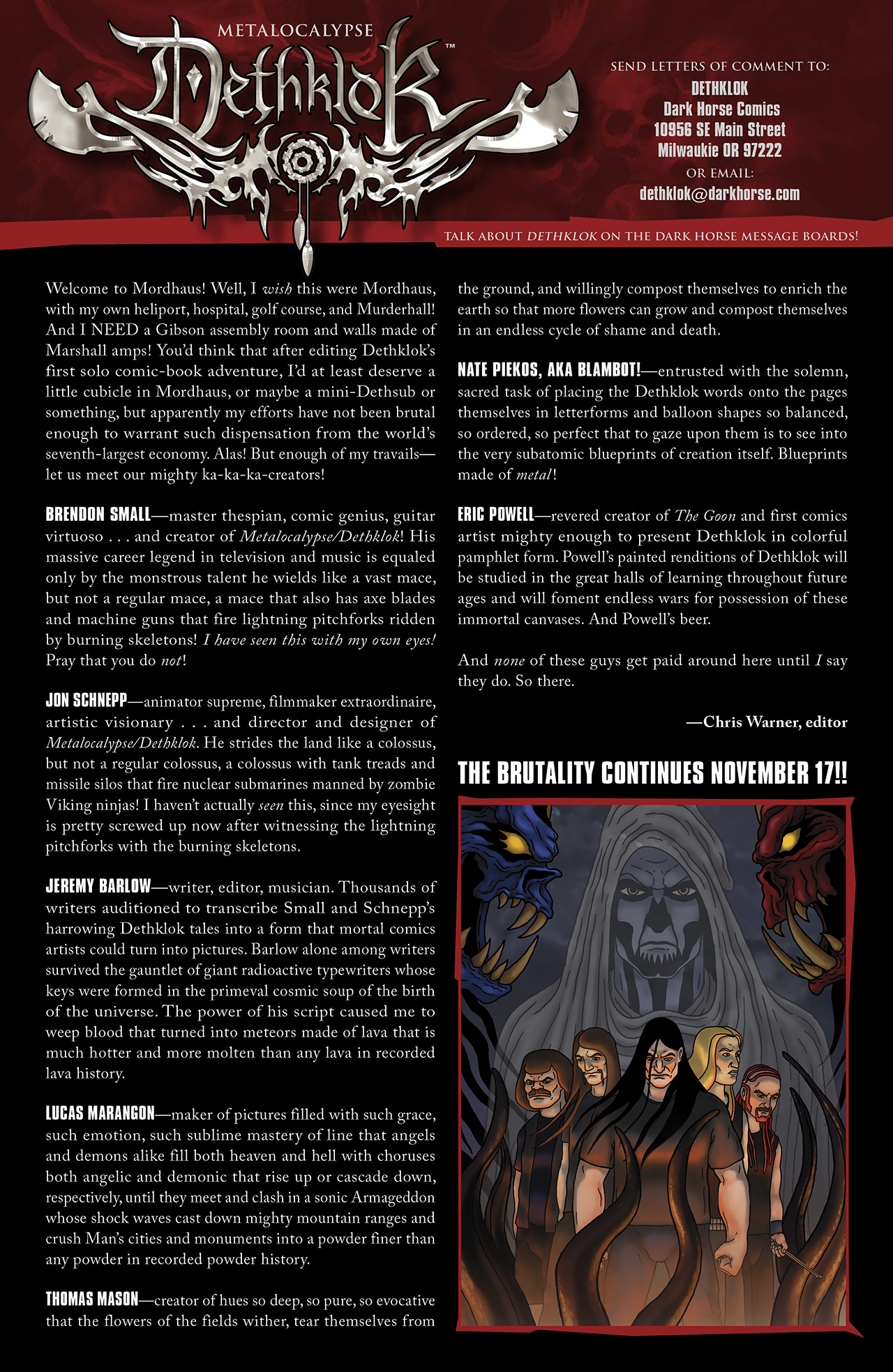Read online Dethklok comic -  Issue #1 - 26