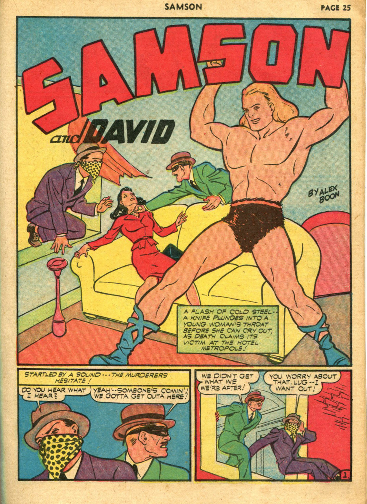 Read online Samson (1940) comic -  Issue #6 - 27