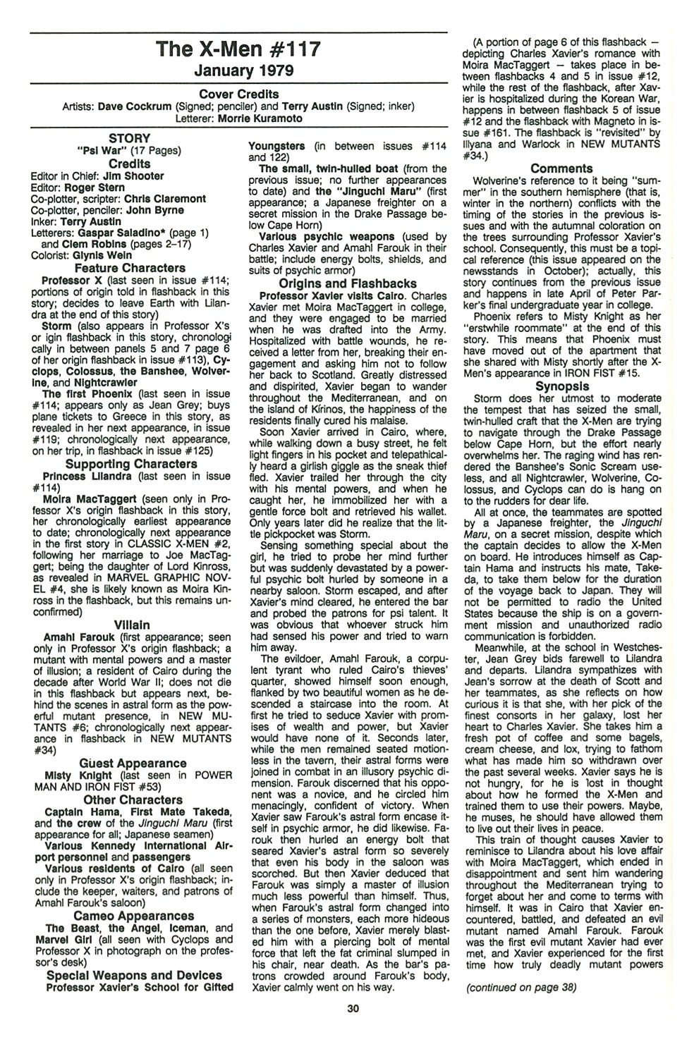 The Official Marvel Index To The X-Men (1987) issue 6 - Page 32
