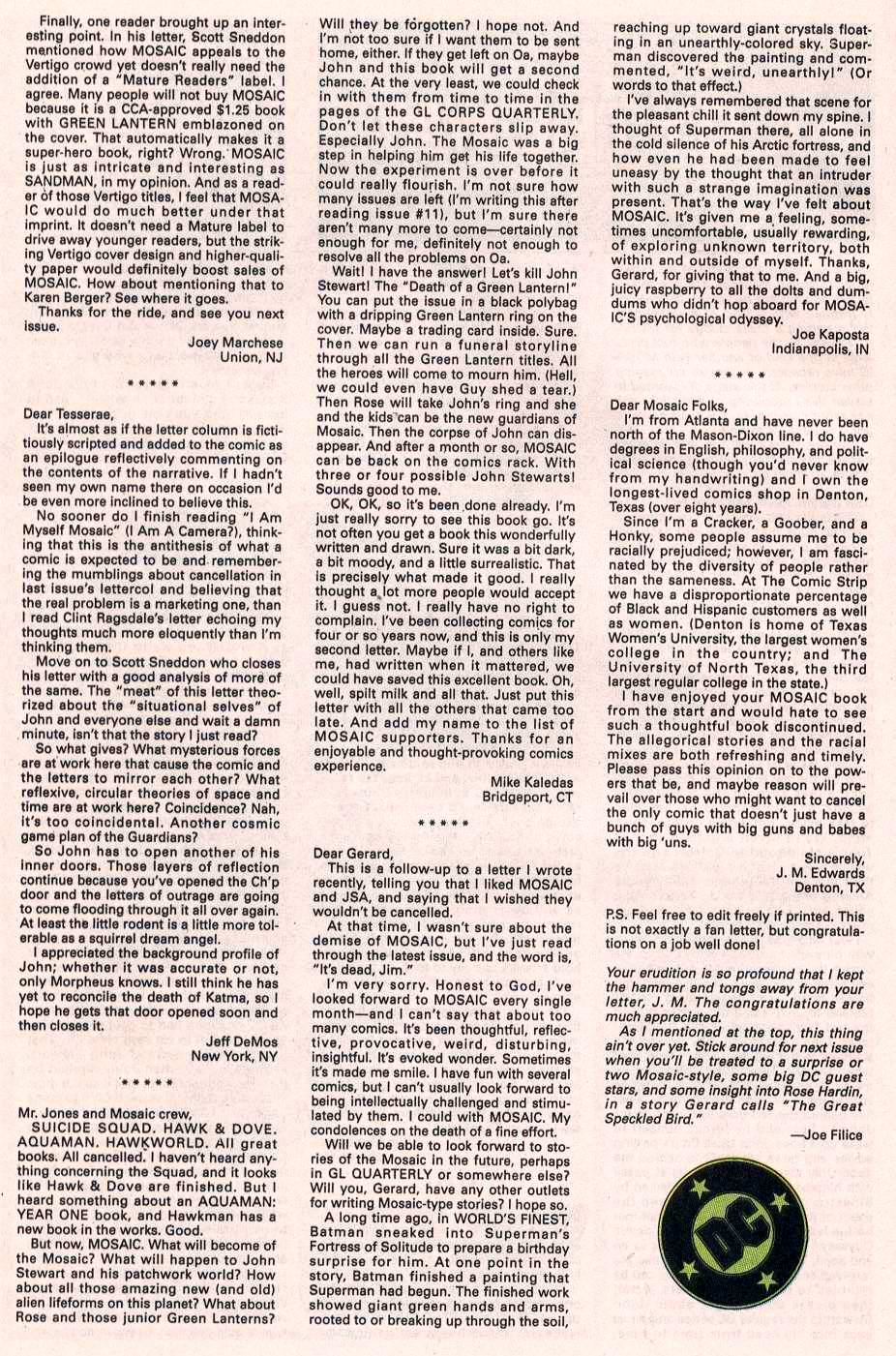 Read online Green Lantern: Mosaic comic -  Issue #15 - 23