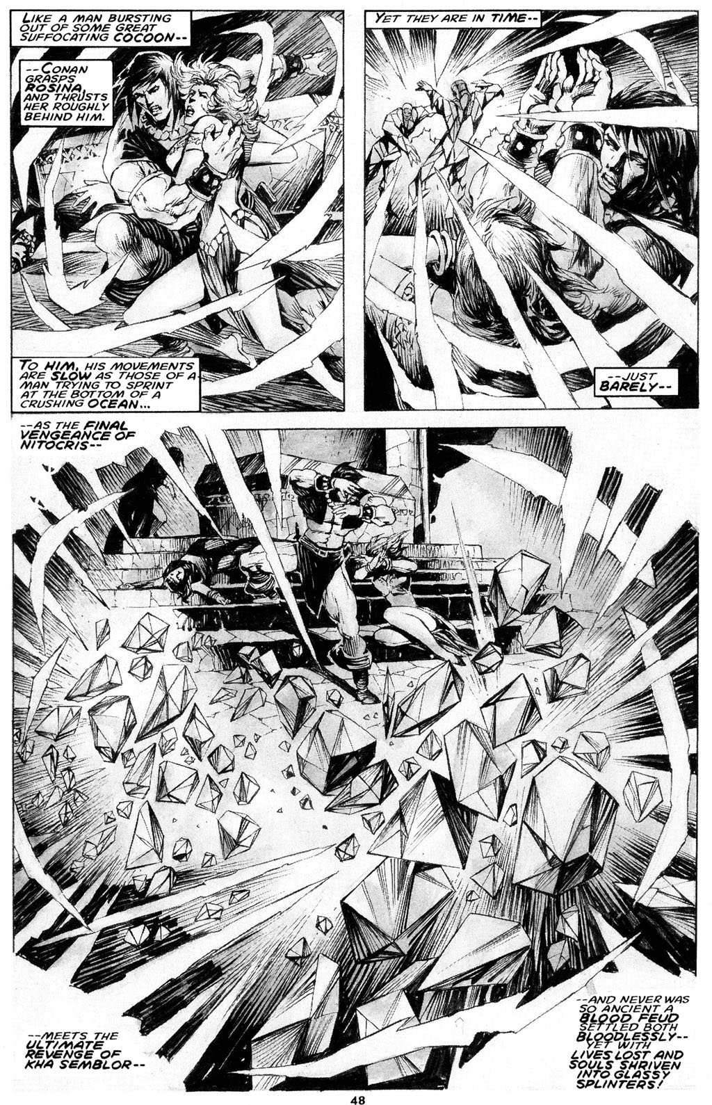 Read online The Savage Sword Of Conan comic -  Issue #216 - 50