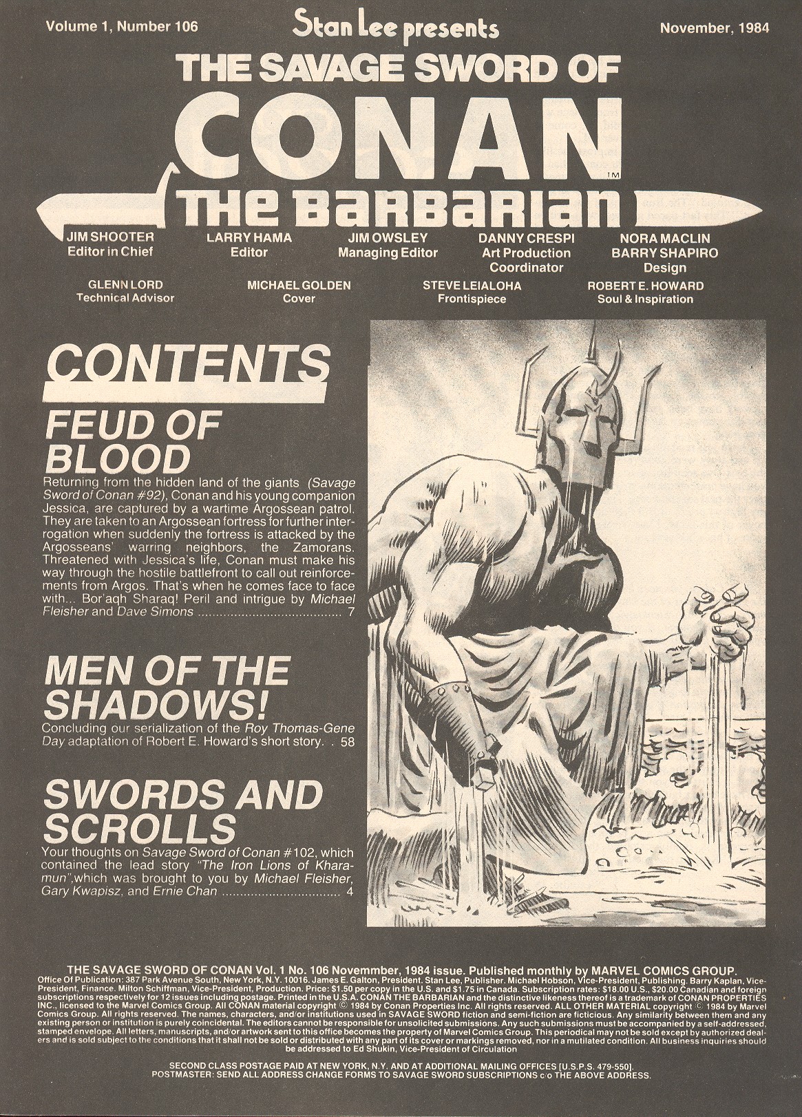Read online The Savage Sword Of Conan comic -  Issue #106 - 3