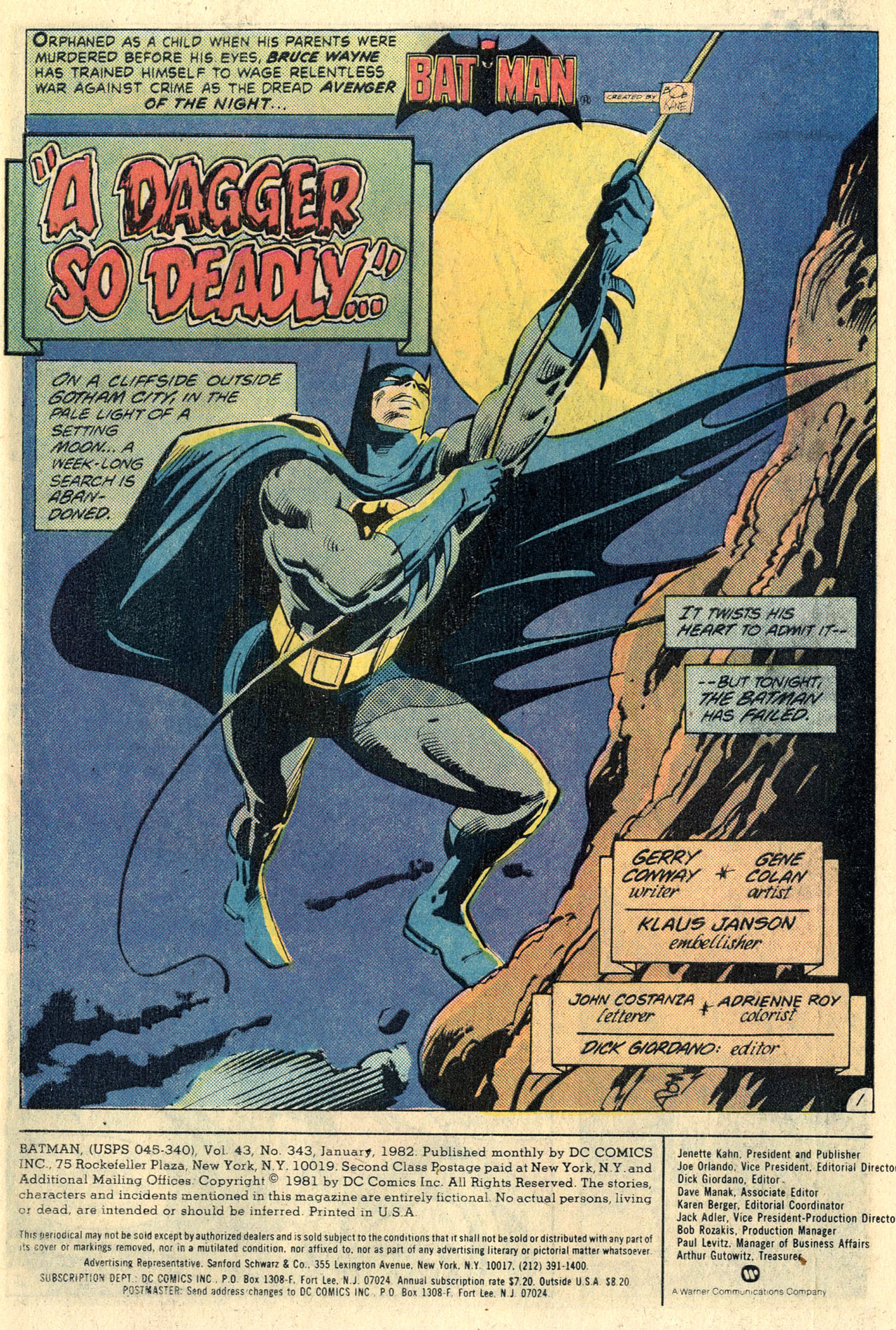 Read online Batman (1940) comic -  Issue #343 - 3