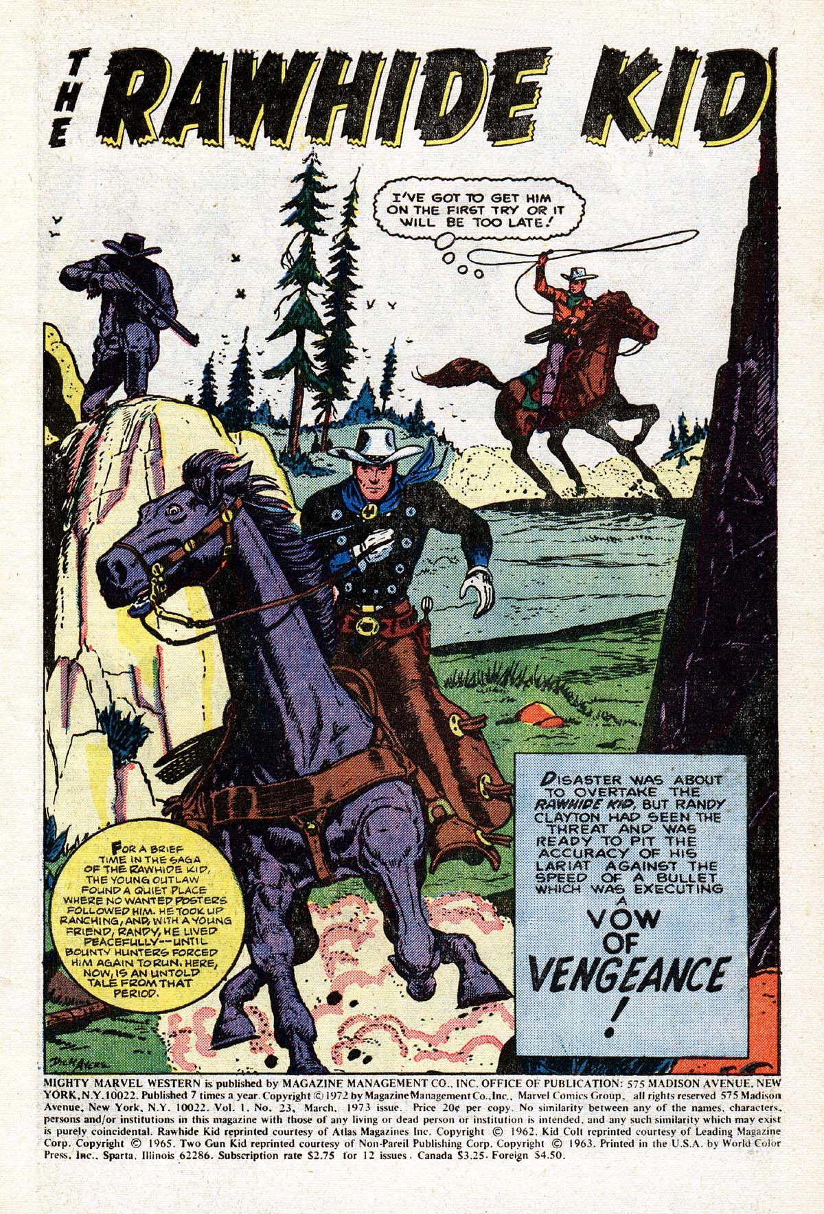 Read online The Mighty Marvel Western comic -  Issue #23 - 2