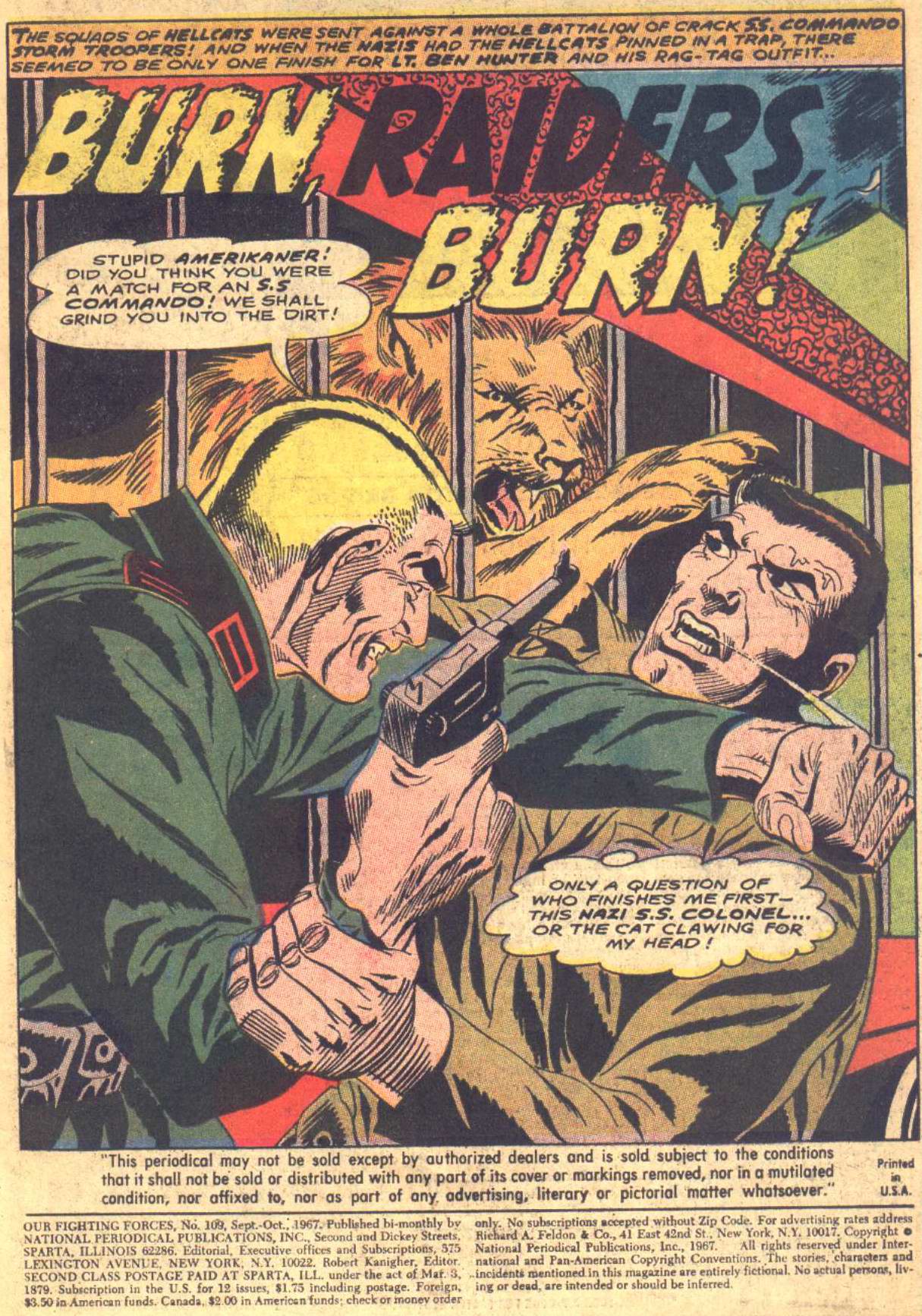 Read online Our Fighting Forces comic -  Issue #109 - 2