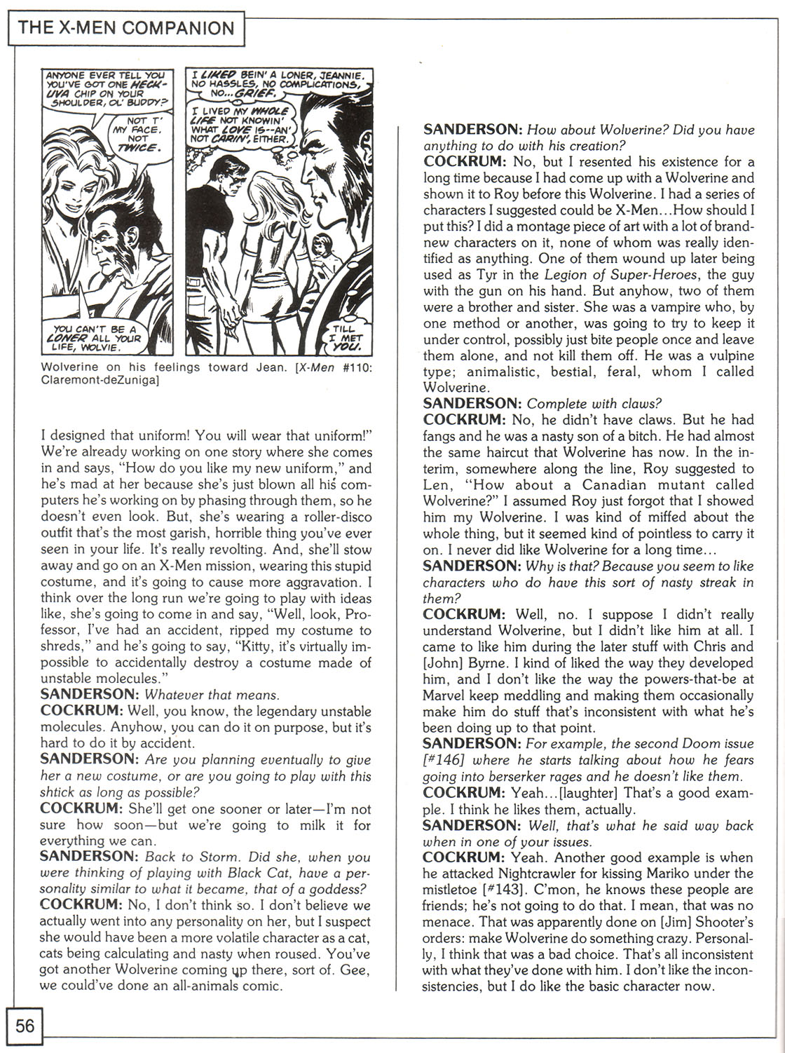 Read online The X-Men Companion comic -  Issue #1 - 56