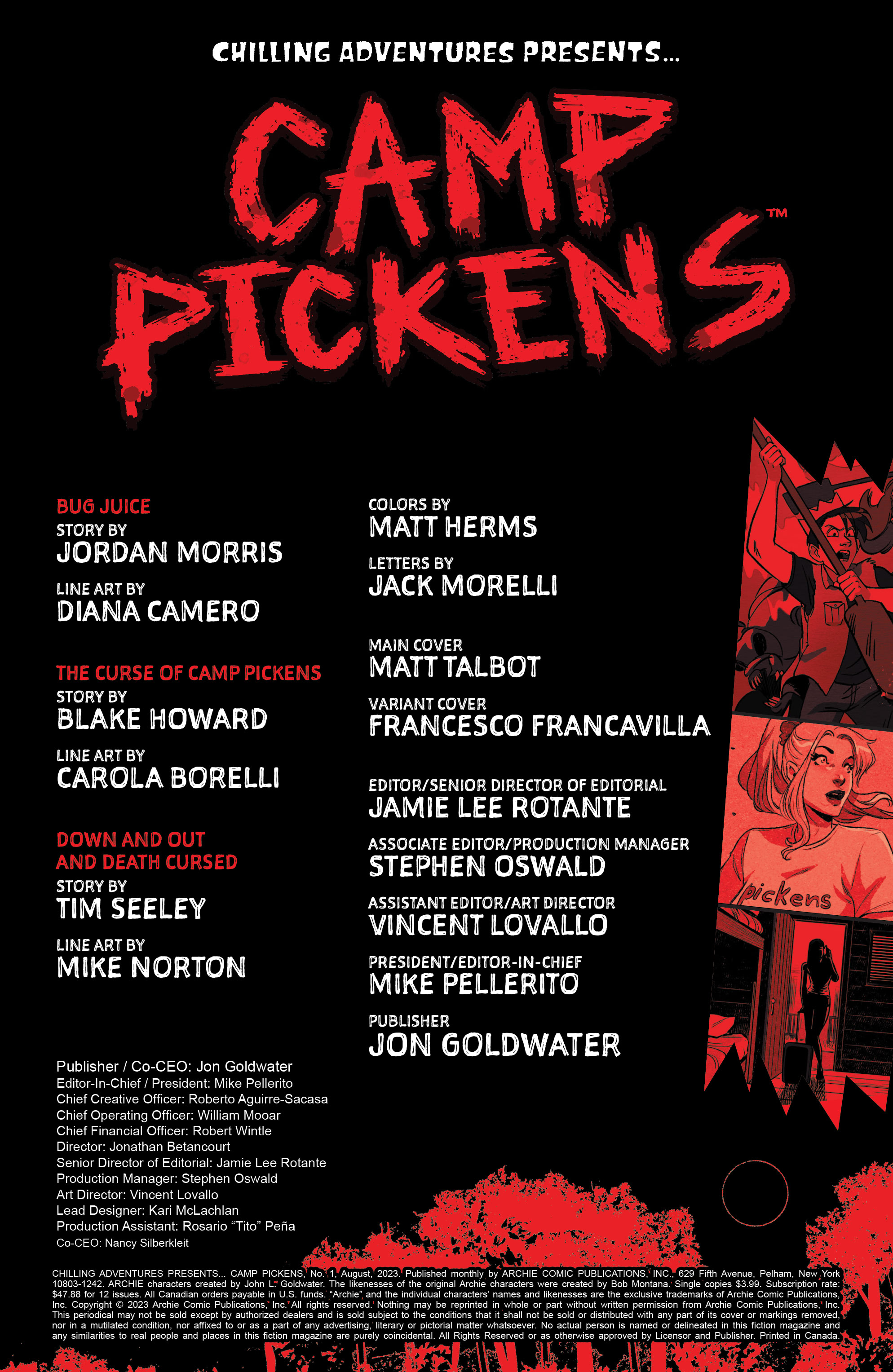 Read online Chilling Adventures Presents … Camp Pickens comic -  Issue # Full - 2