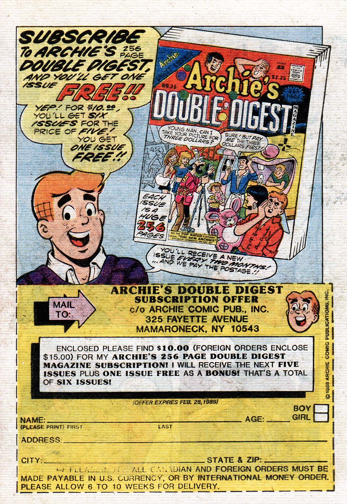 Read online Little Archie Comics Digest Magazine comic -  Issue #33 - 48