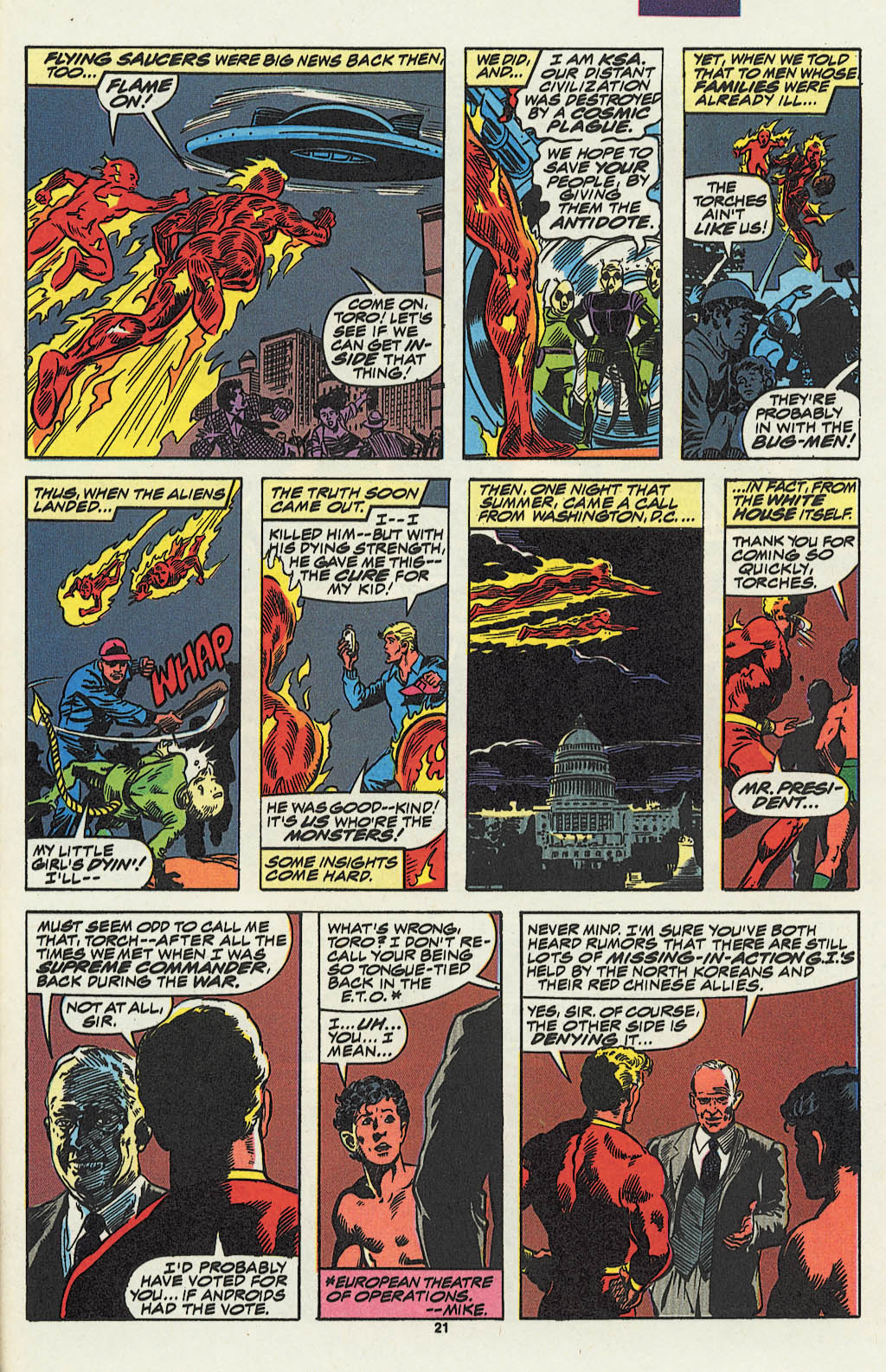 Read online The Saga of the Original Human Torch comic -  Issue #4 - 17