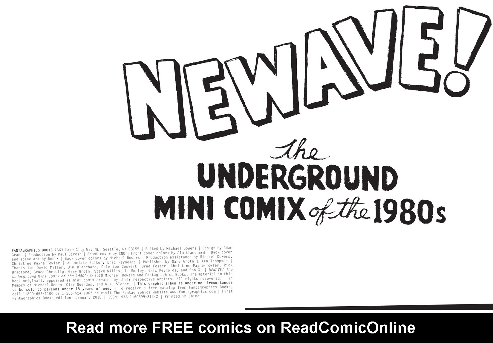 Read online NEWAVE! The Underground Mini Comix of the 1980's comic -  Issue # TPB (Part 1) - 3