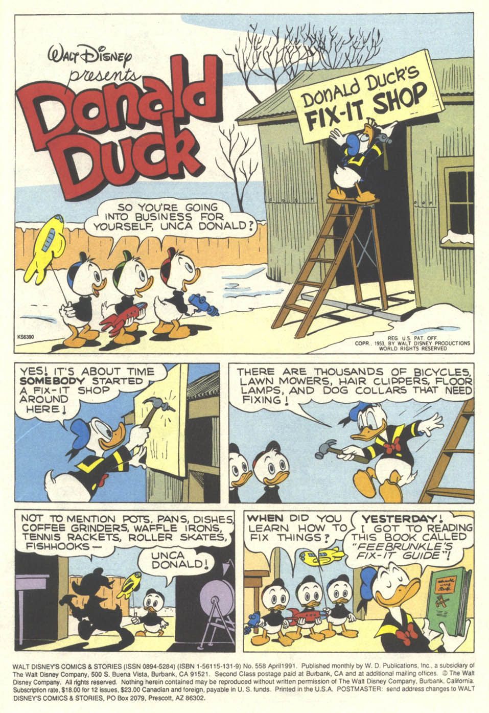 Read online Walt Disney's Comics and Stories comic -  Issue #558 - 2