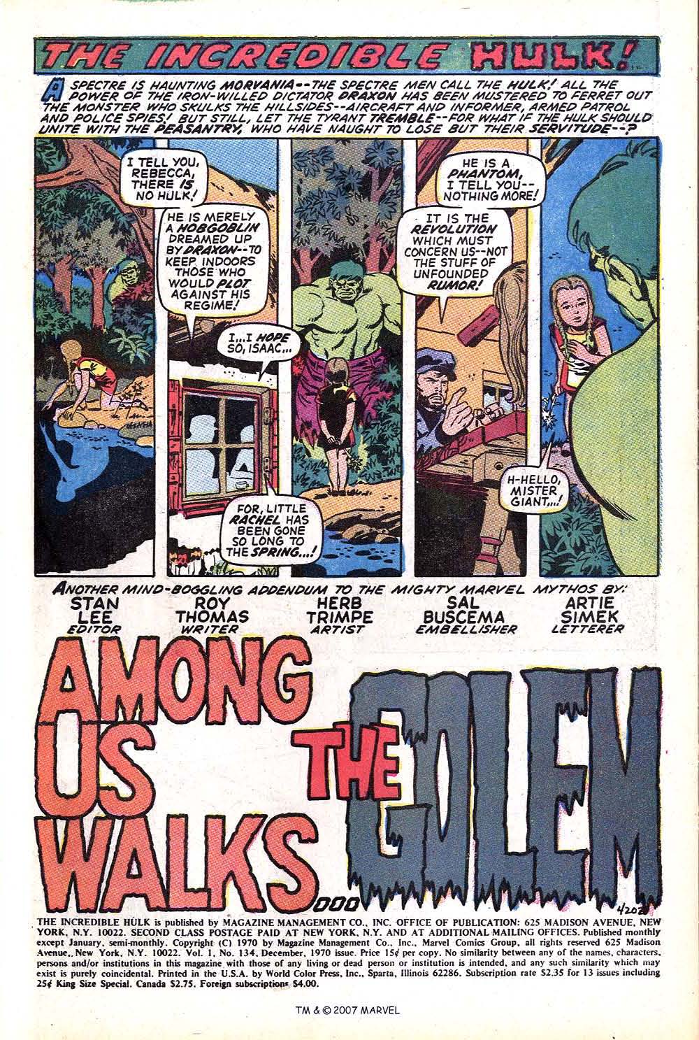 The Incredible Hulk (1968) issue 134 - Page 3