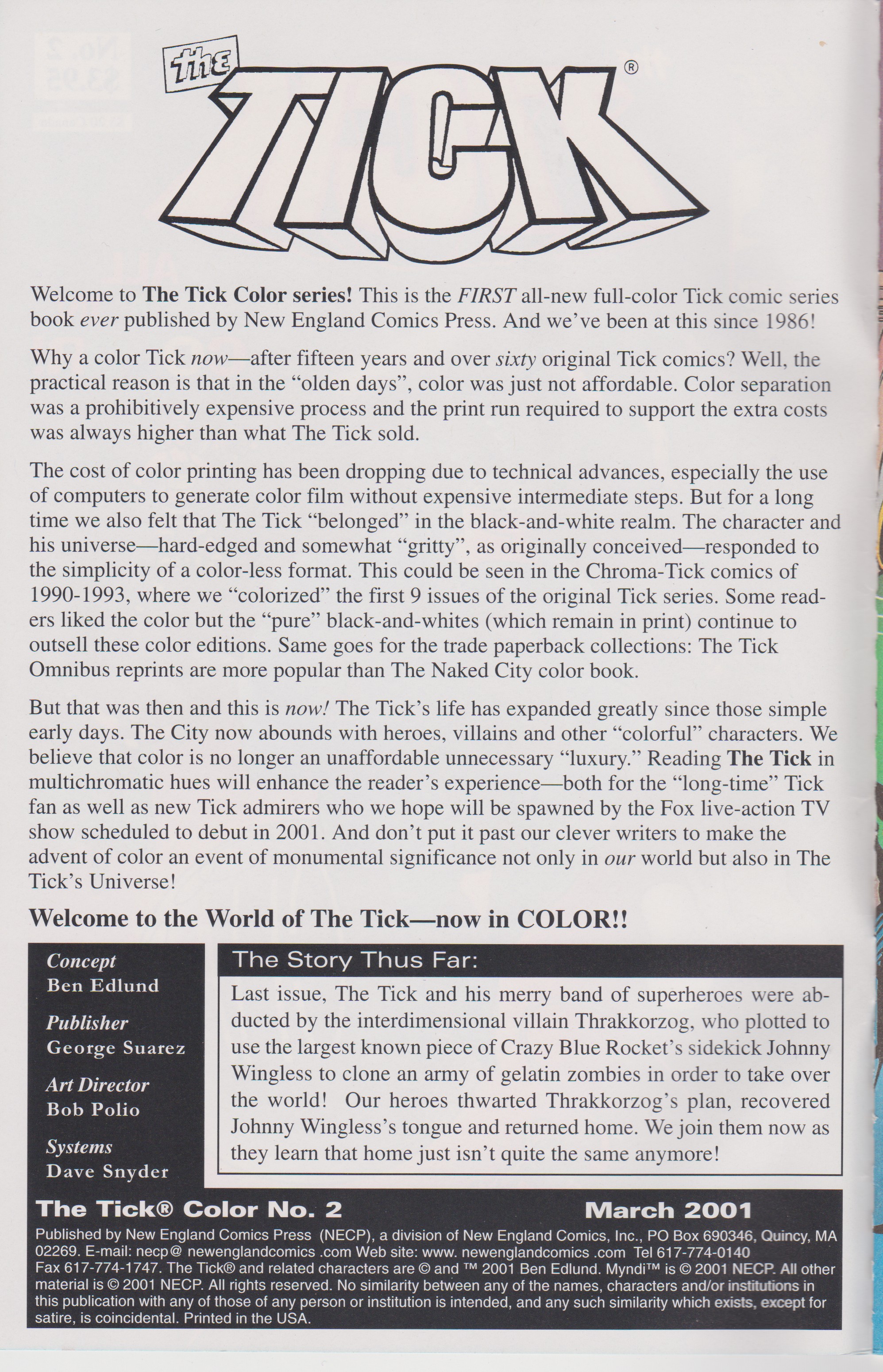 Read online The Tick Color comic -  Issue #2 - 2