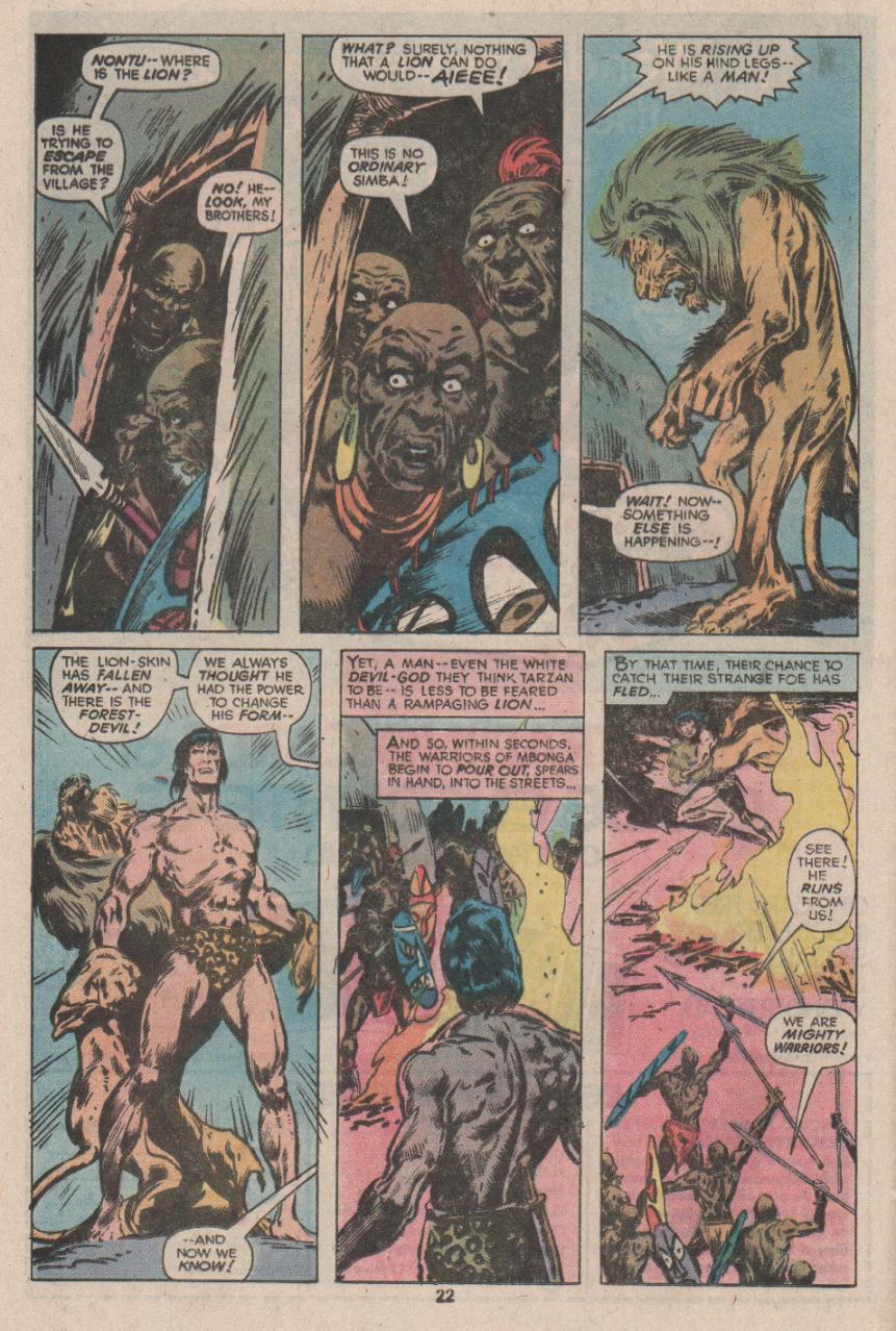 Read online Tarzan (1977) comic -  Issue #13 - 14