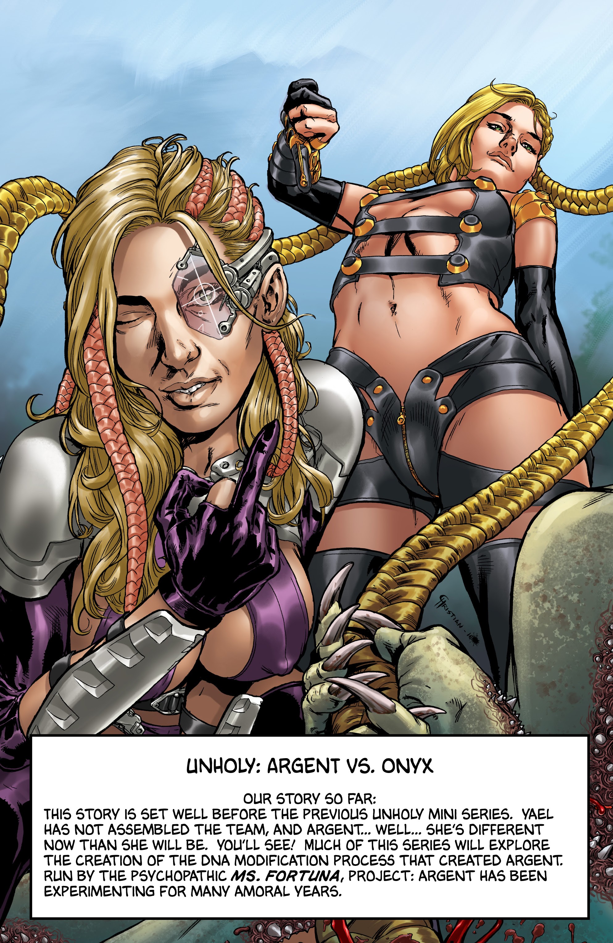 Read online Unholy: Argent vs Onyx comic -  Issue #0 - 4