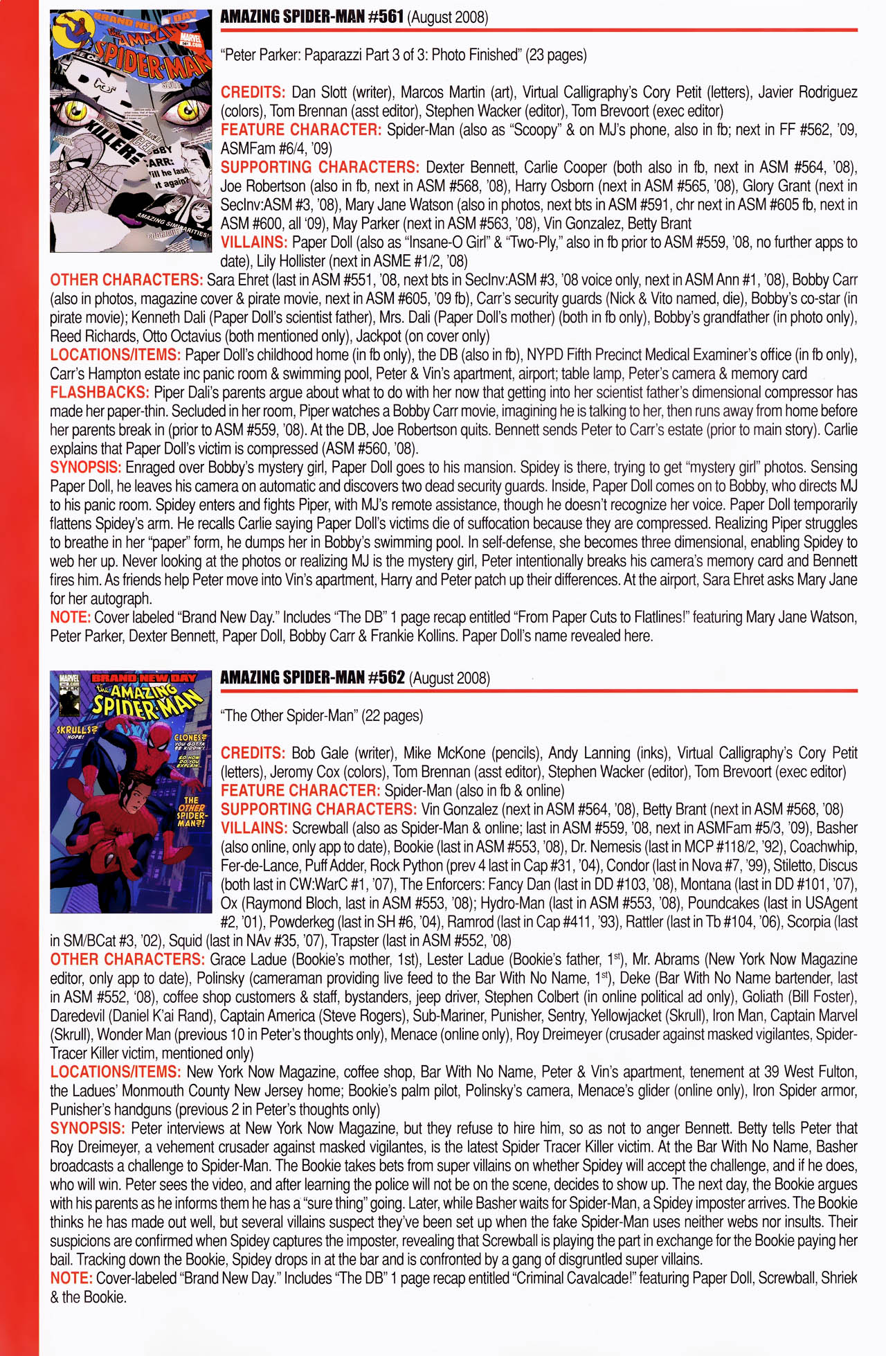 Read online Official Index to the Marvel Universe comic -  Issue #13 - 18