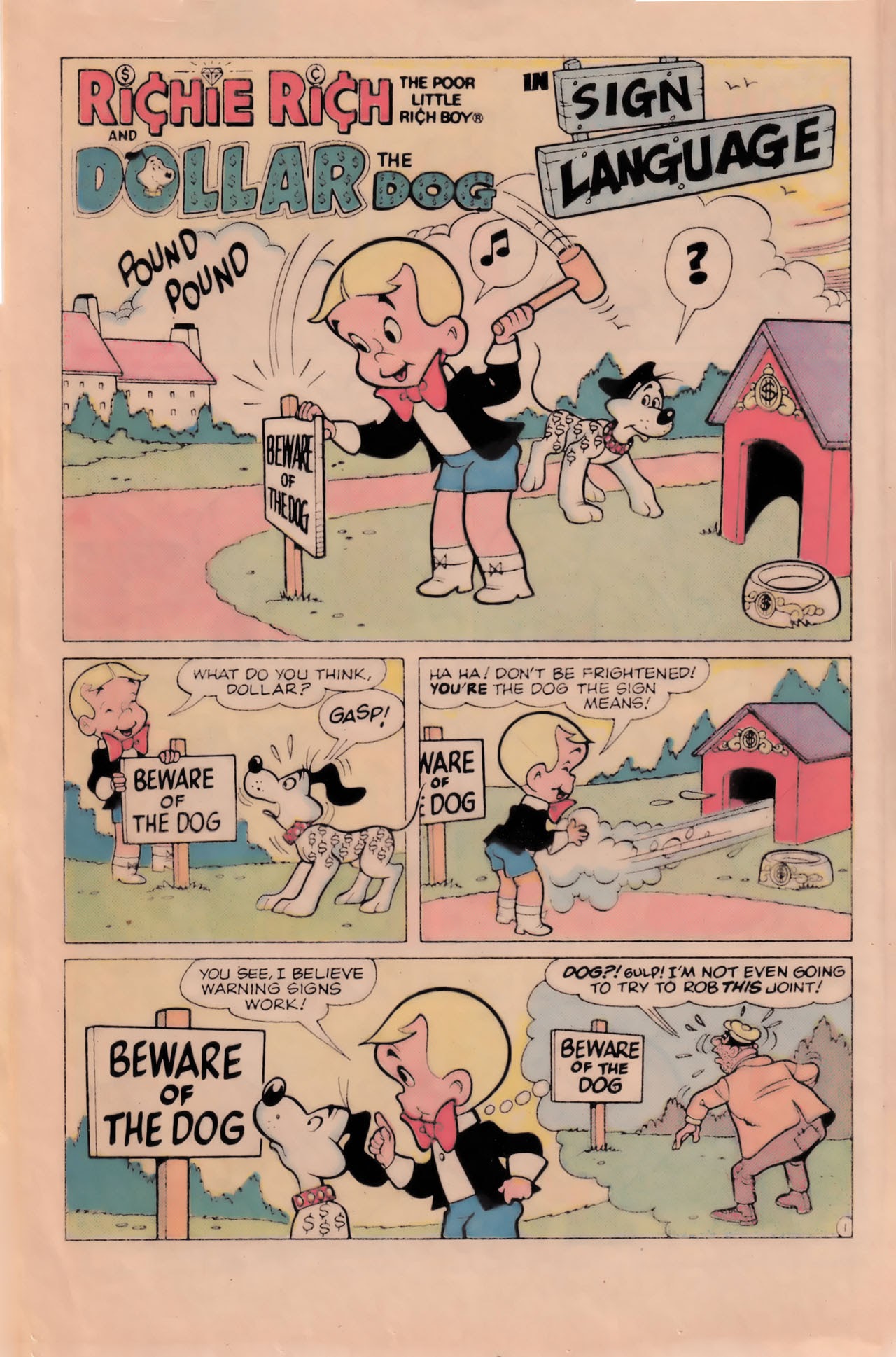 Read online Richie Rich & Dollar the Dog comic -  Issue #23 - 12