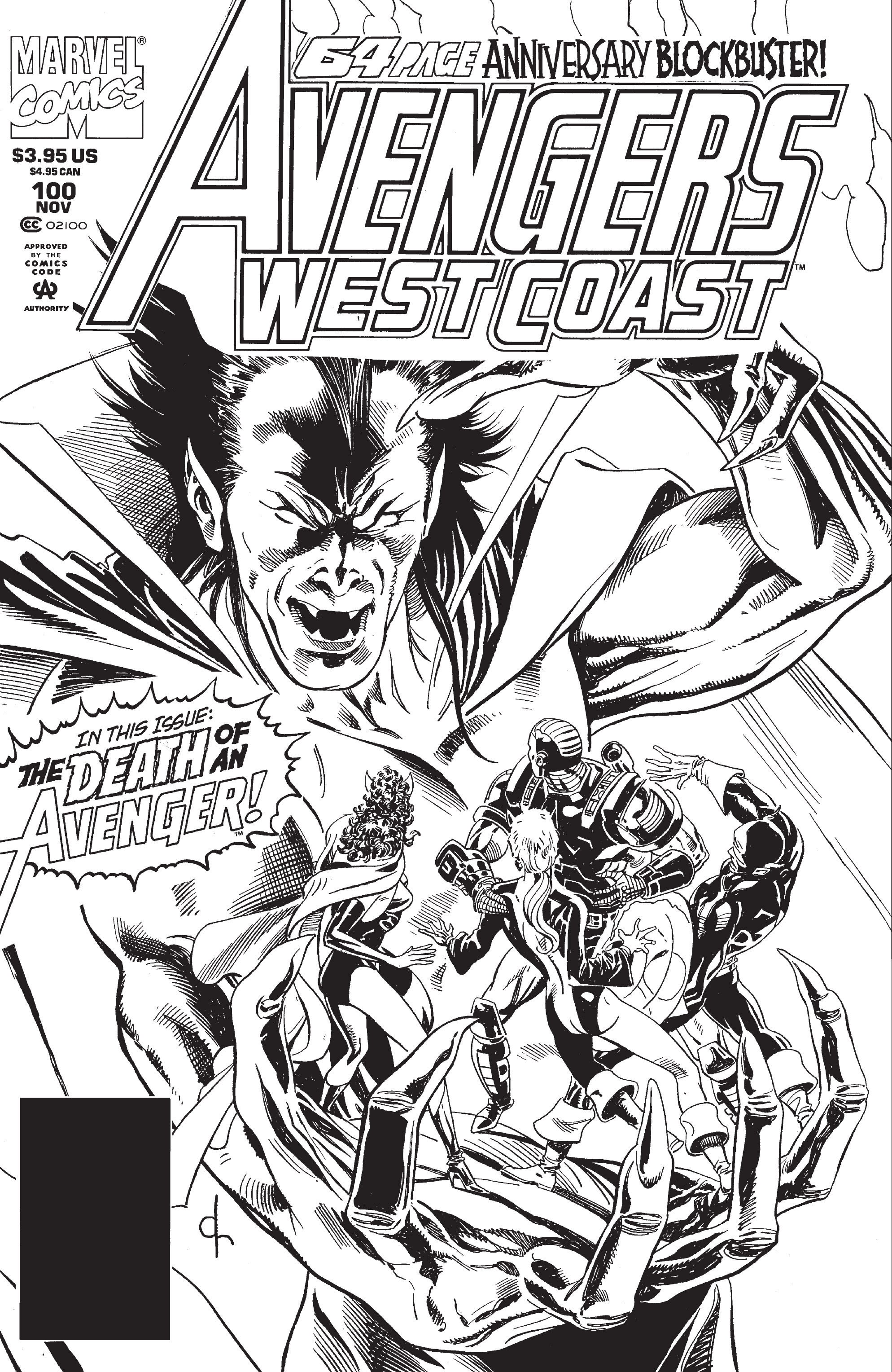Read online Avengers West Coast (1989) comic -  Issue #100 - 1