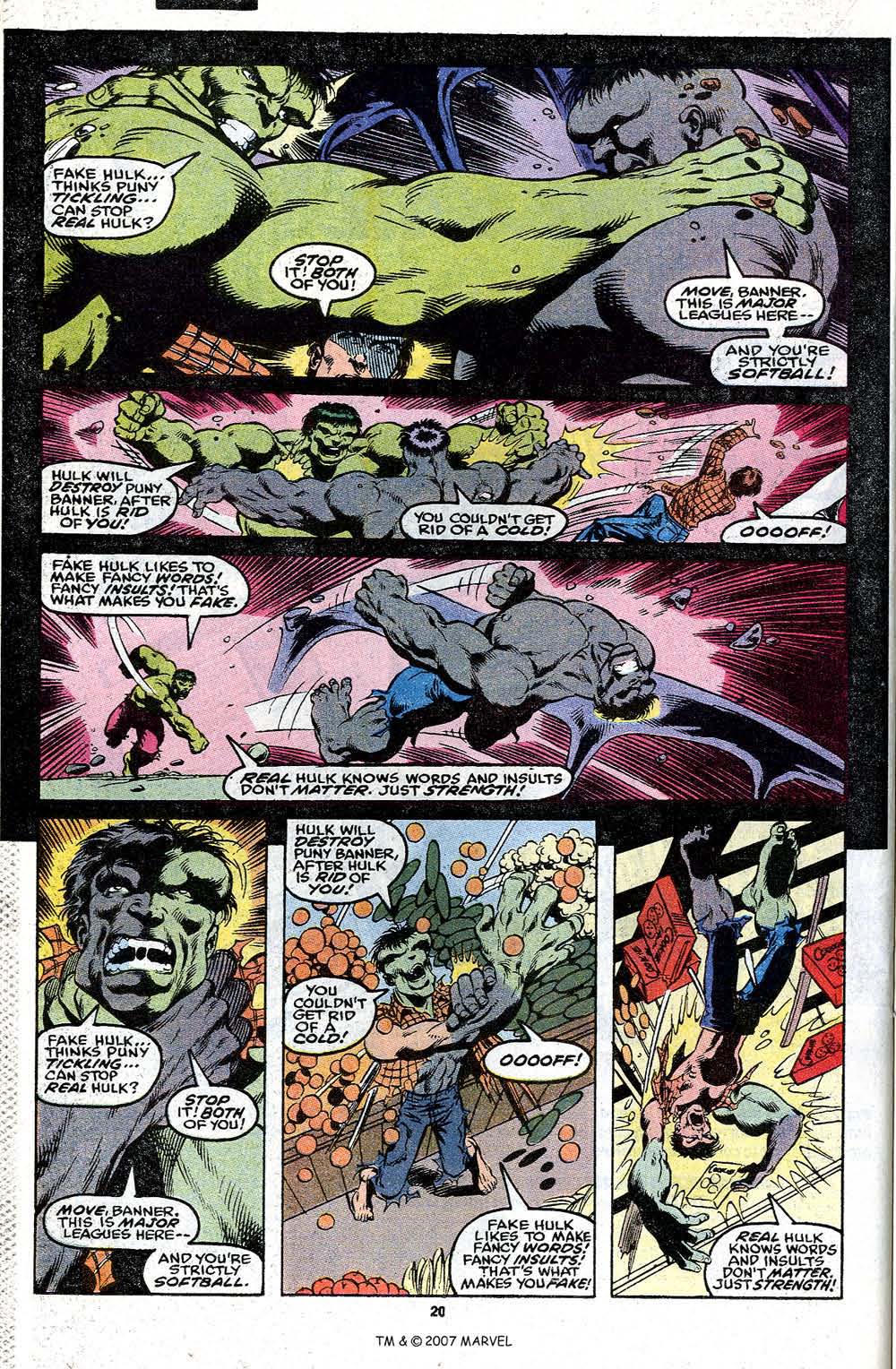 Read online The Incredible Hulk (1968) comic -  Issue #376 - 22