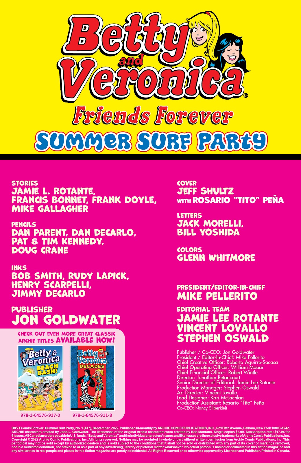 Betty and Veronica Friends Forever: Summer Surf Party issue Full - Page 2
