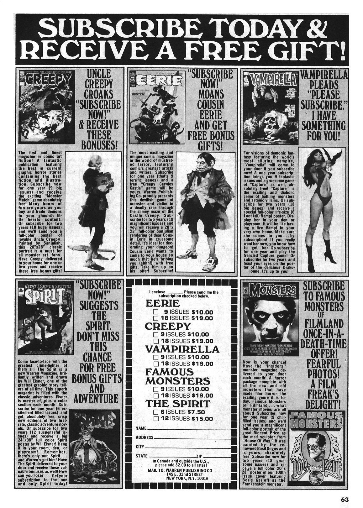 Read online Vampirella (1969) comic -  Issue #47 - 63