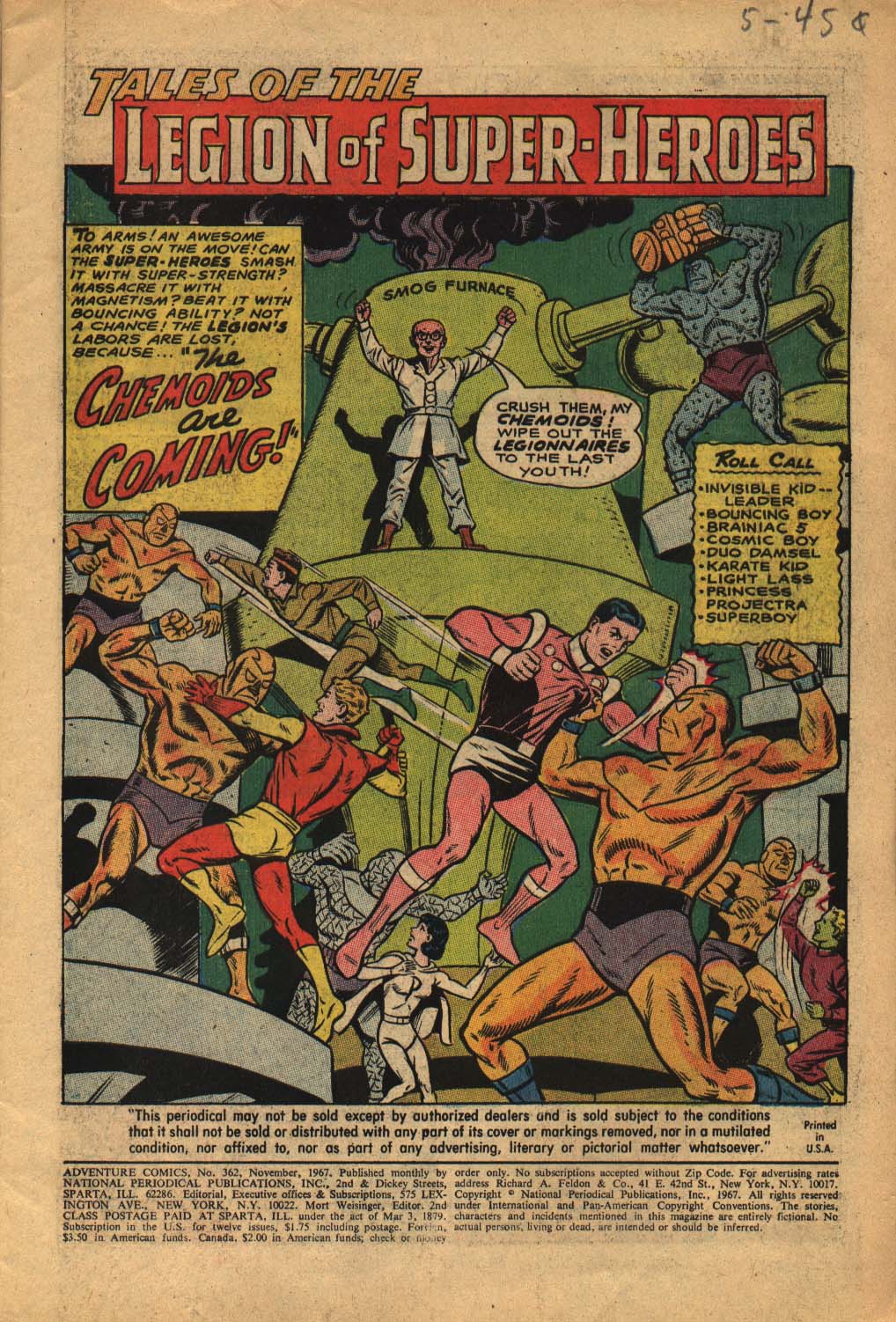 Adventure Comics (1938) issue 362 - Page 3