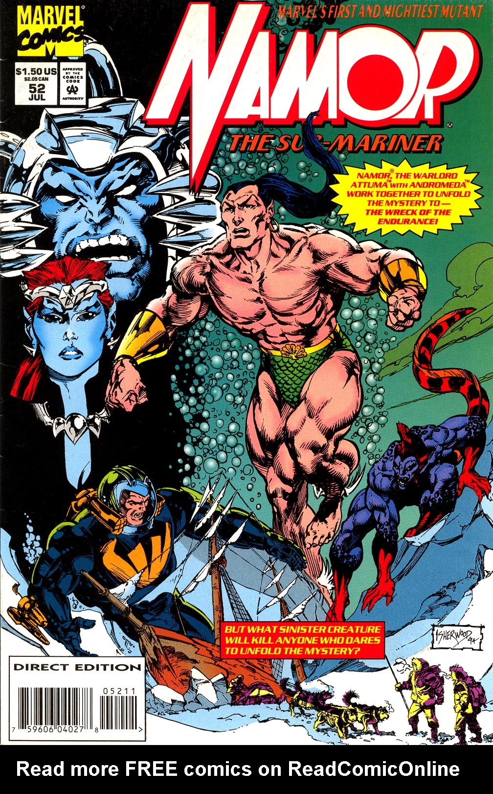Read online Namor, The Sub-Mariner comic -  Issue #52 - 1